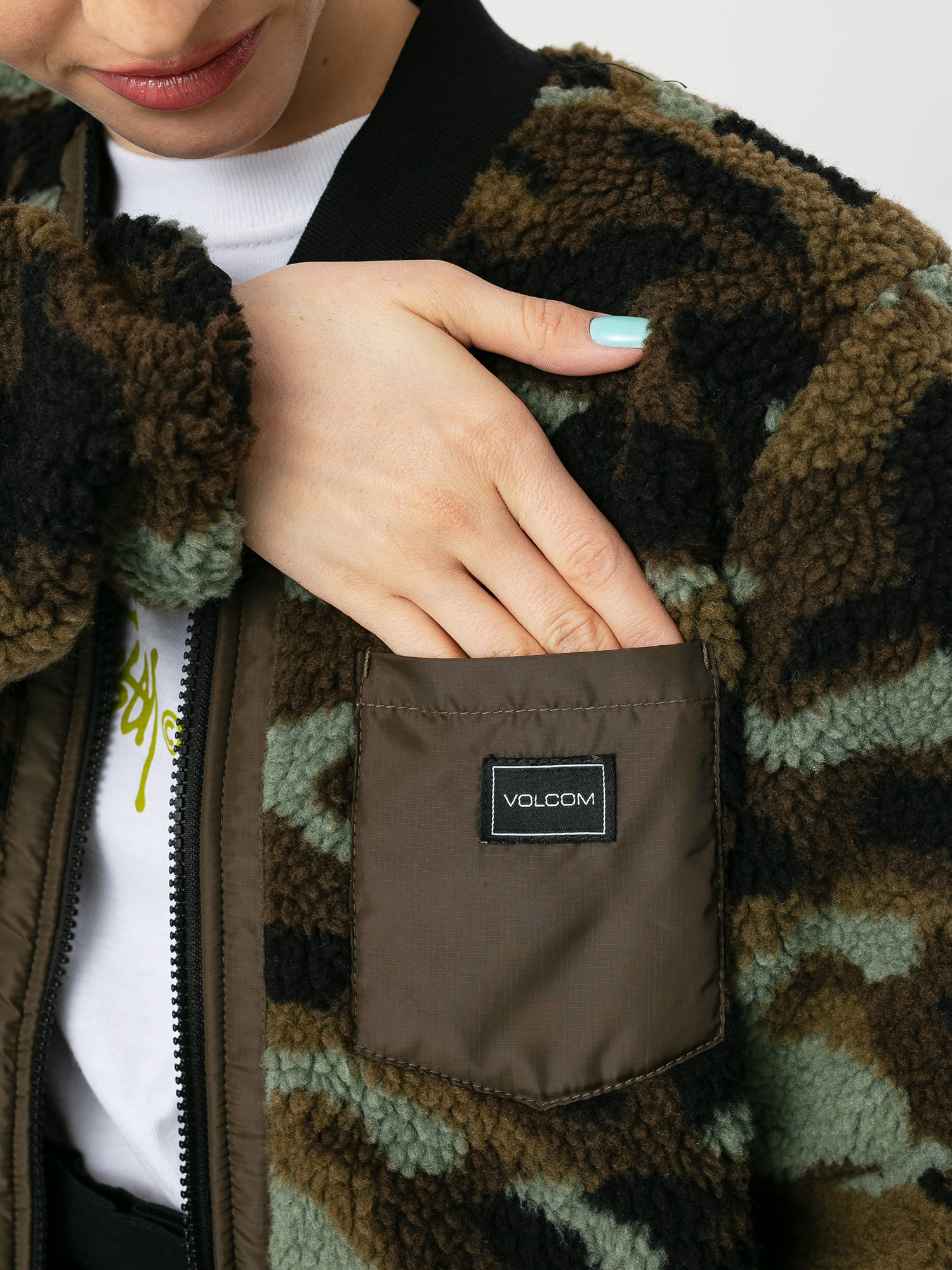 Kurtka Volcom Reversible Polar Wmn (service green)