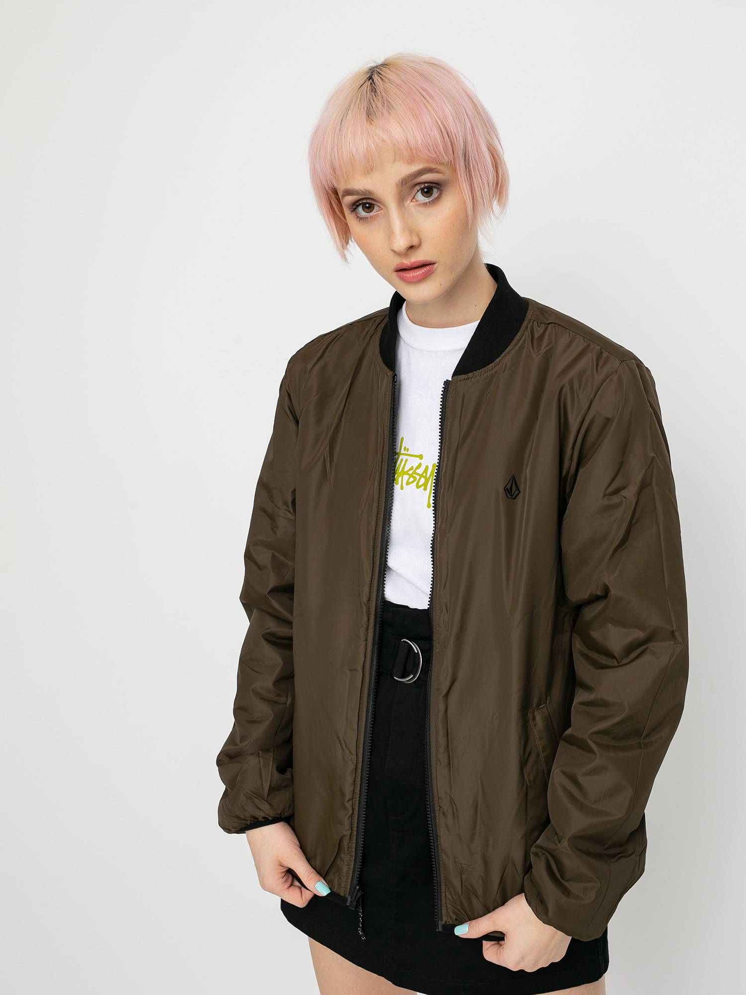 Kurtka Volcom Reversible Polar Wmn (service green)