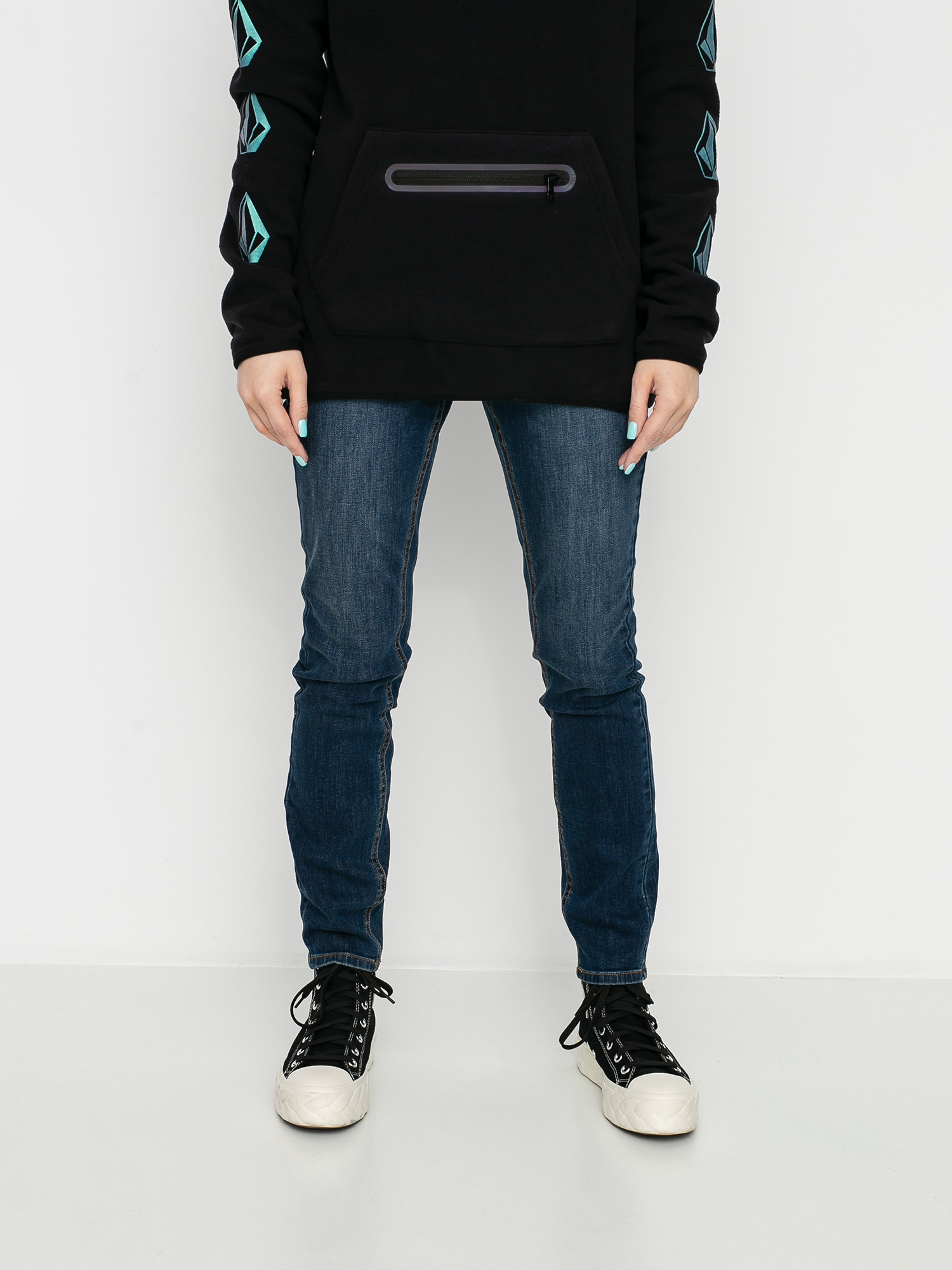 Spodnie Volcom Liberator High Rise Wmn (faded vin)