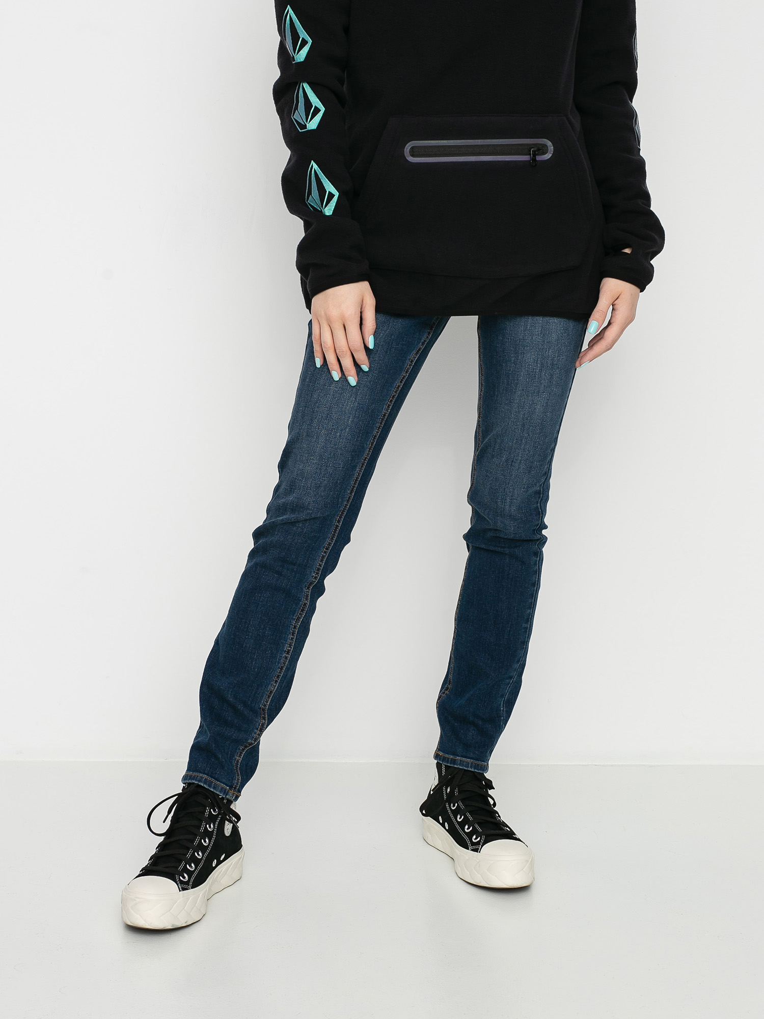 Spodnie Volcom Liberator High Rise Wmn (faded vin)
