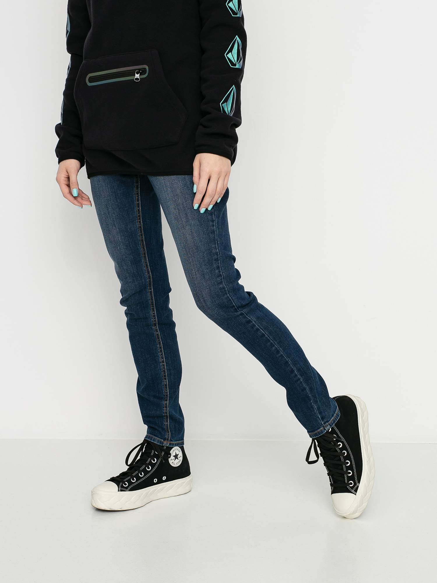 Spodnie Volcom Liberator High Rise Wmn (faded vin)