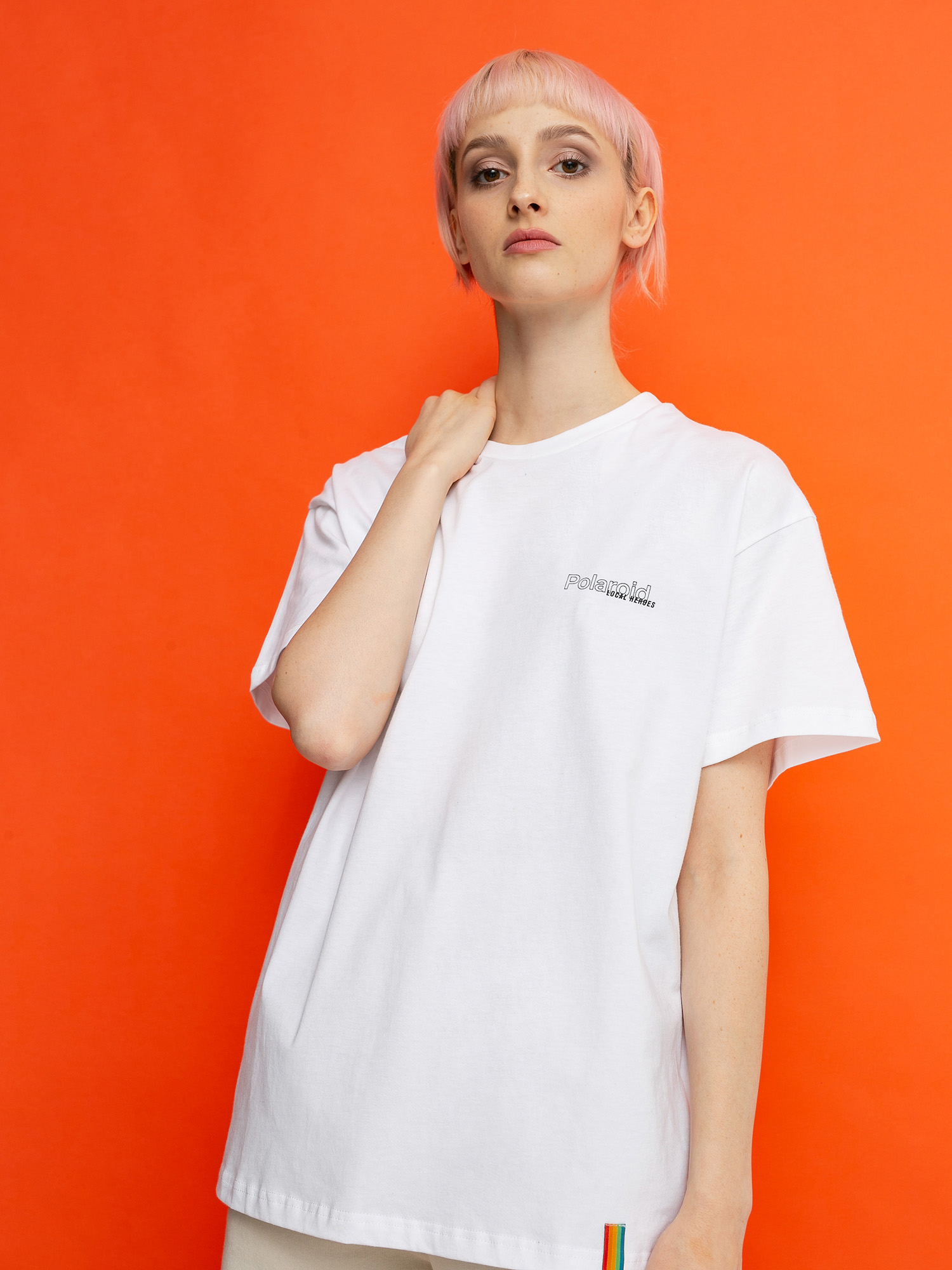 T-shirt Local Heroes X Polaroid Ribbon Wmn (white)