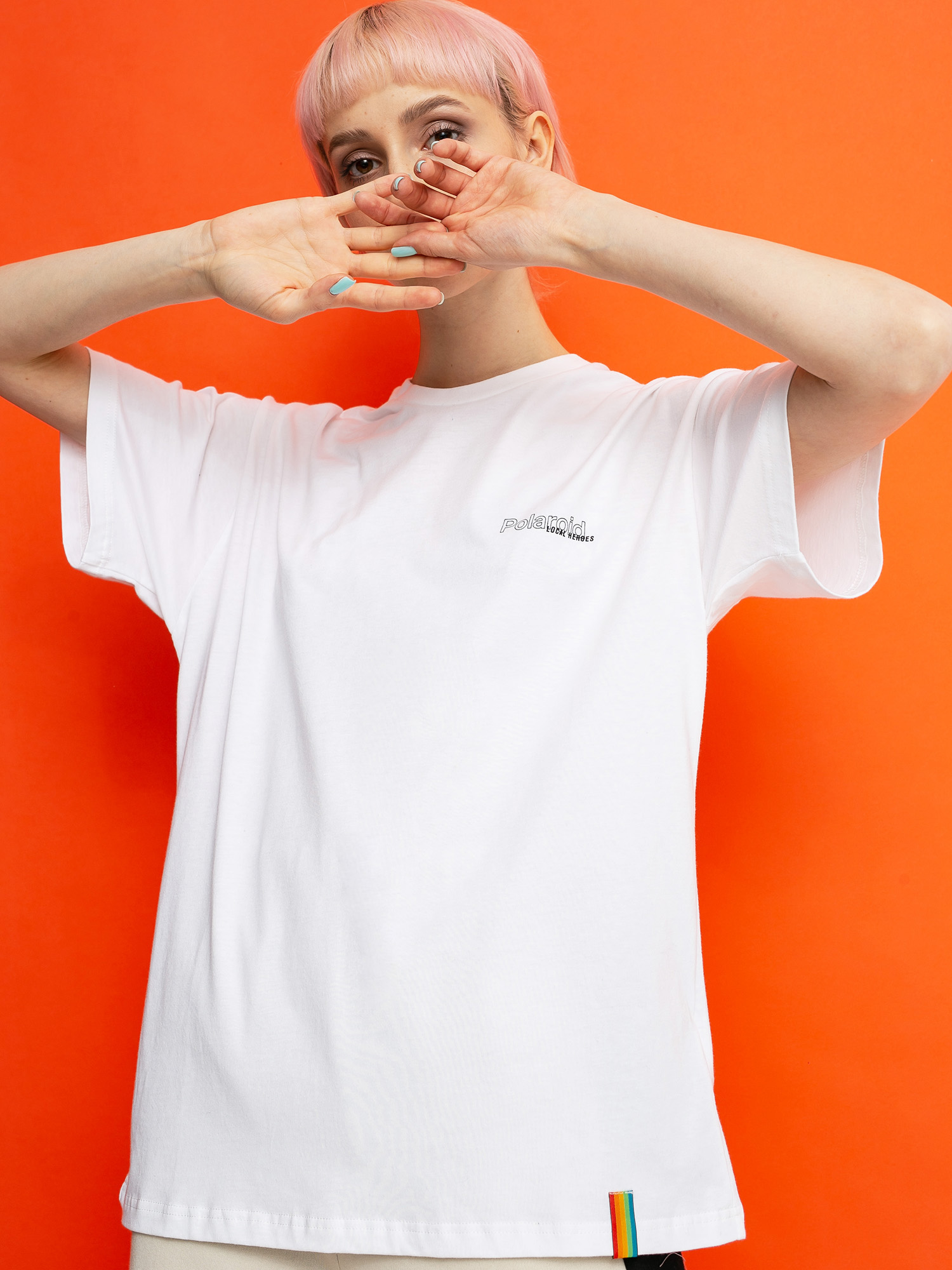 T-shirt Local Heroes X Polaroid Ribbon Wmn (white)