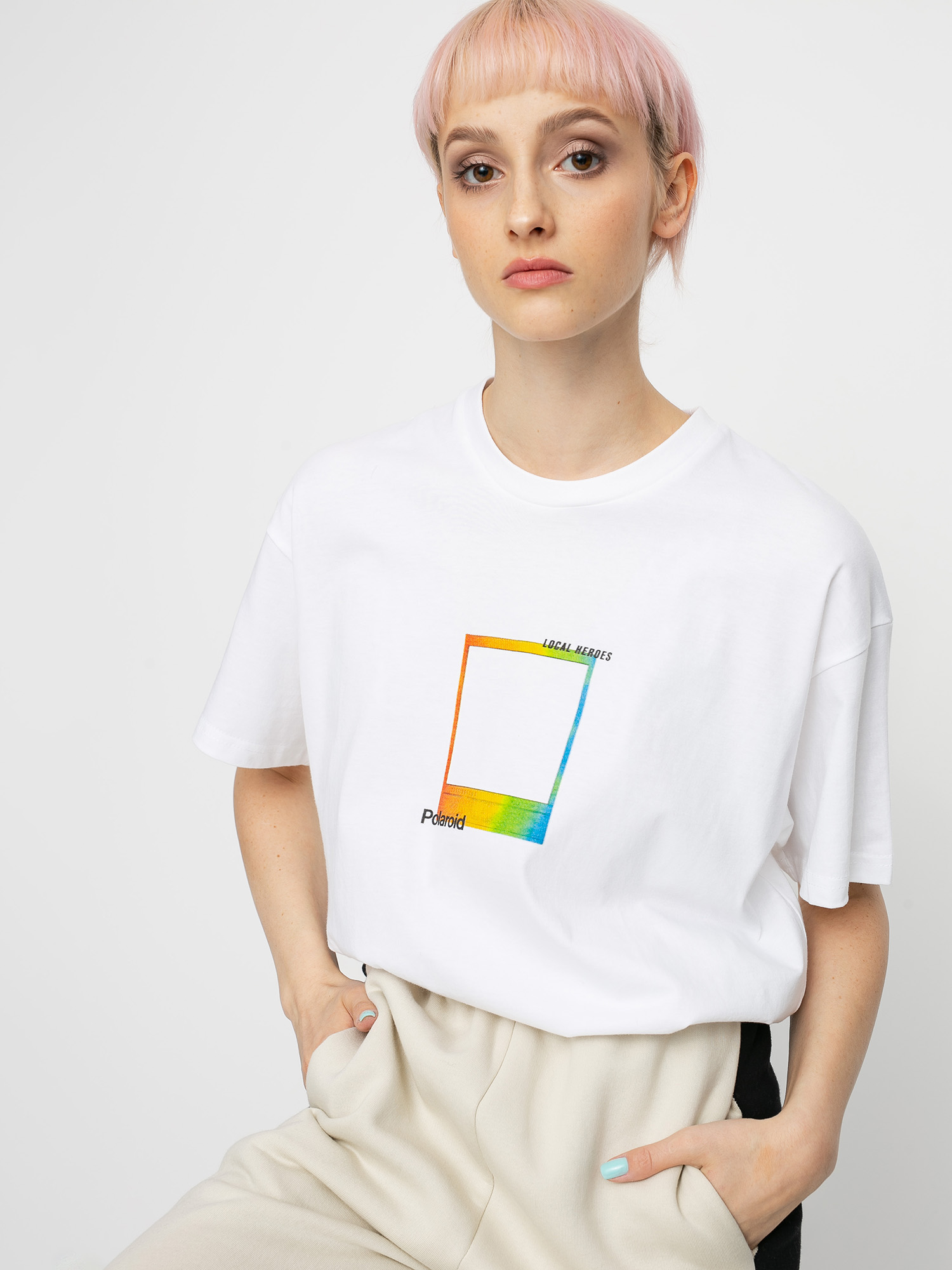 T-shirt Local Heroes X Polaroid Memories Wmn (white)