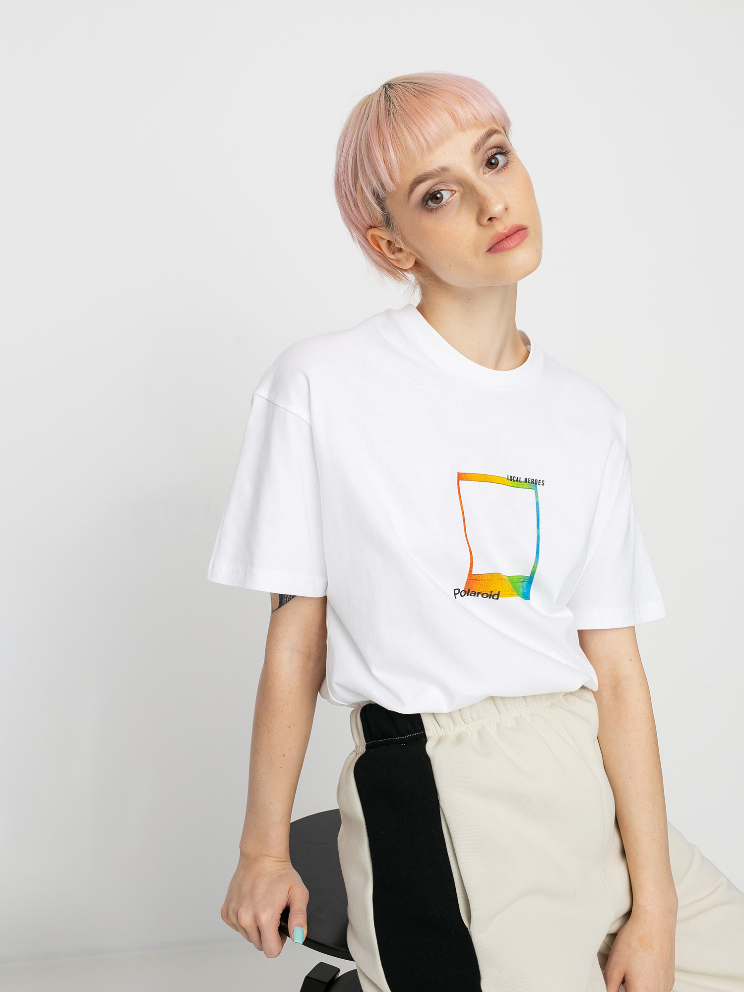 T-shirt Local Heroes X Polaroid Memories Wmn (white)
