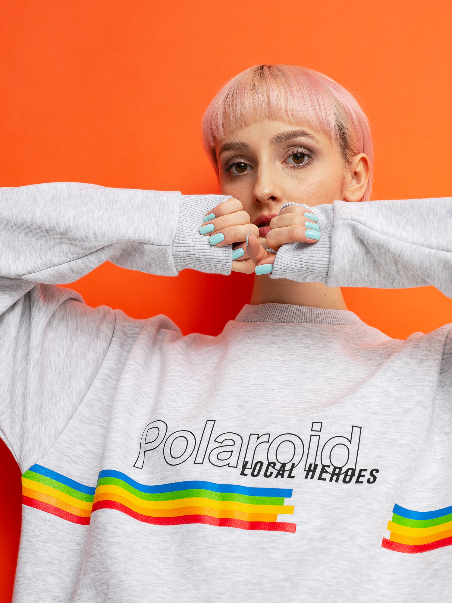 Bluza Local Heroes X Polaroid Classic Wmn (grey)