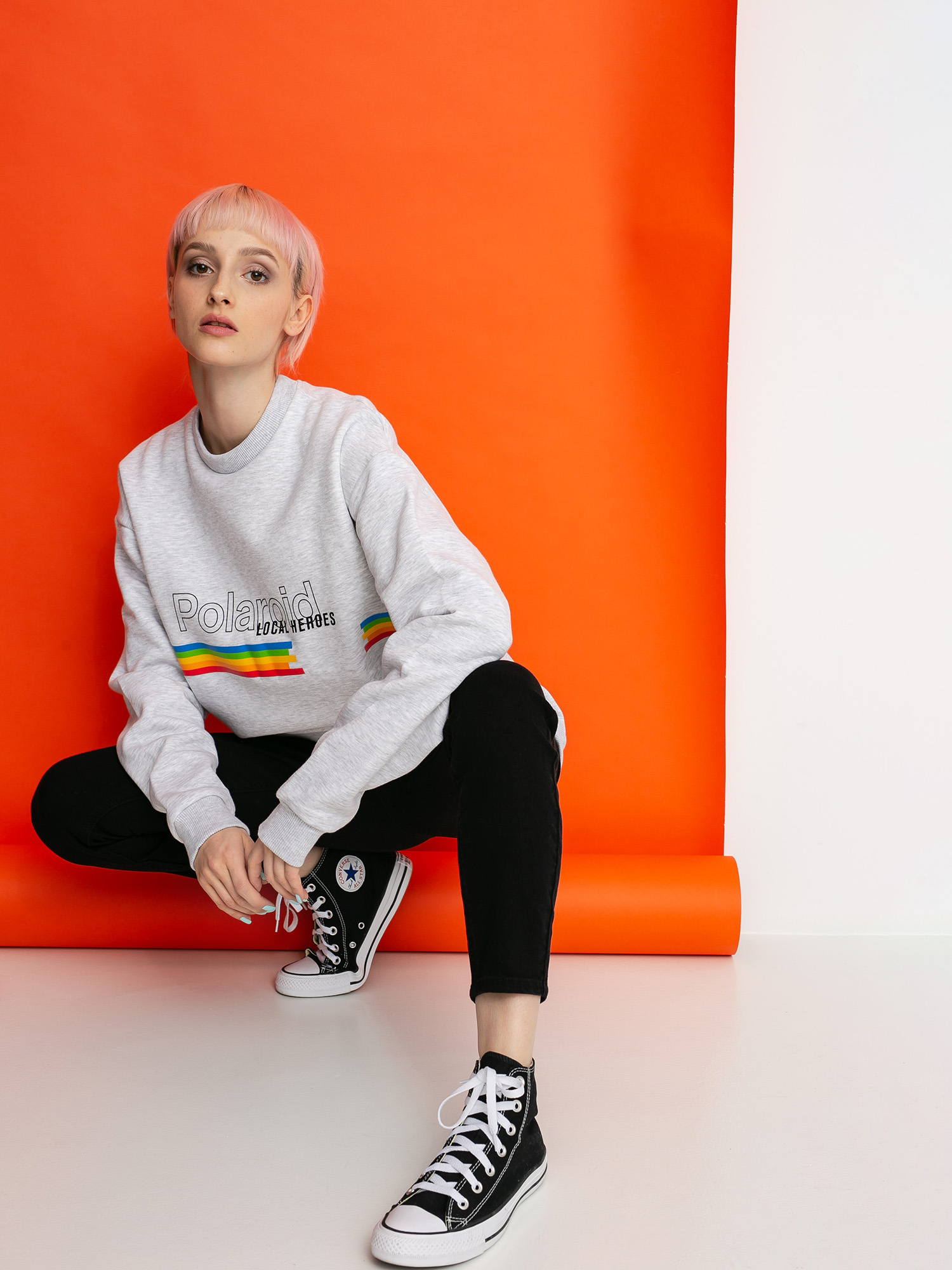 Bluza Local Heroes X Polaroid Classic Wmn (grey)