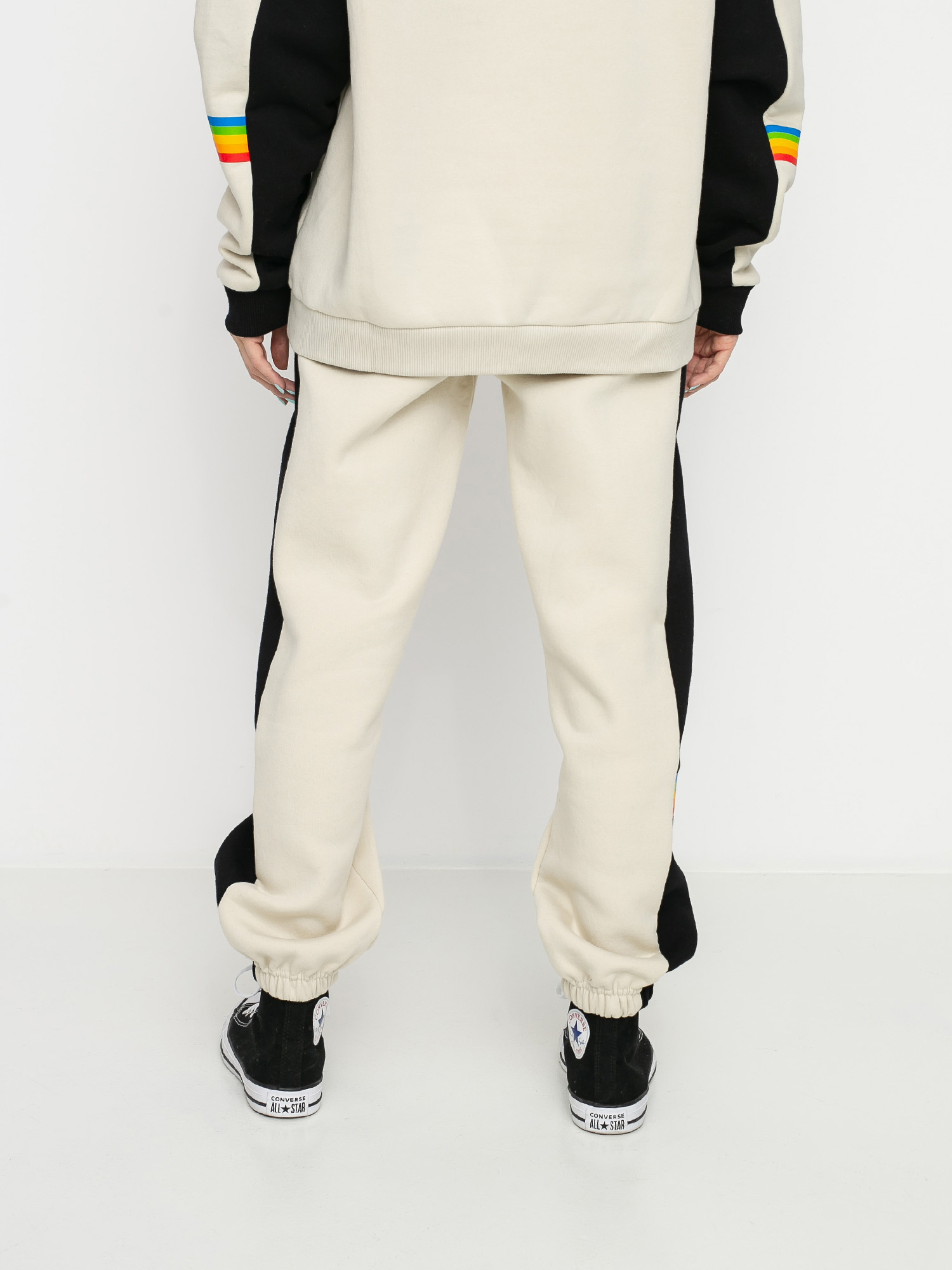 Spodnie Local Heroes X Polaroid Vhs Wmn (beige/black)