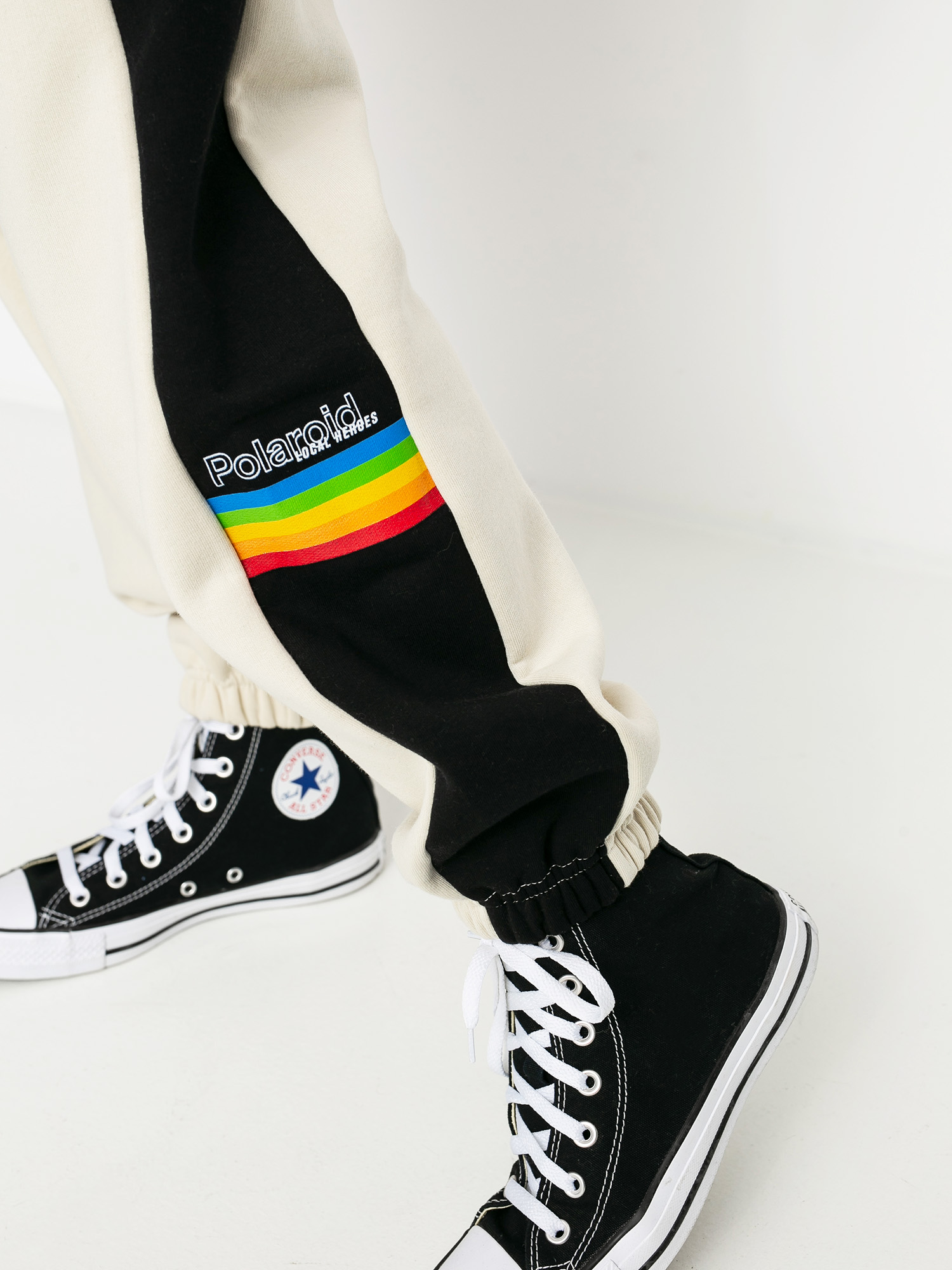 Spodnie Local Heroes X Polaroid Vhs Wmn (beige/black)