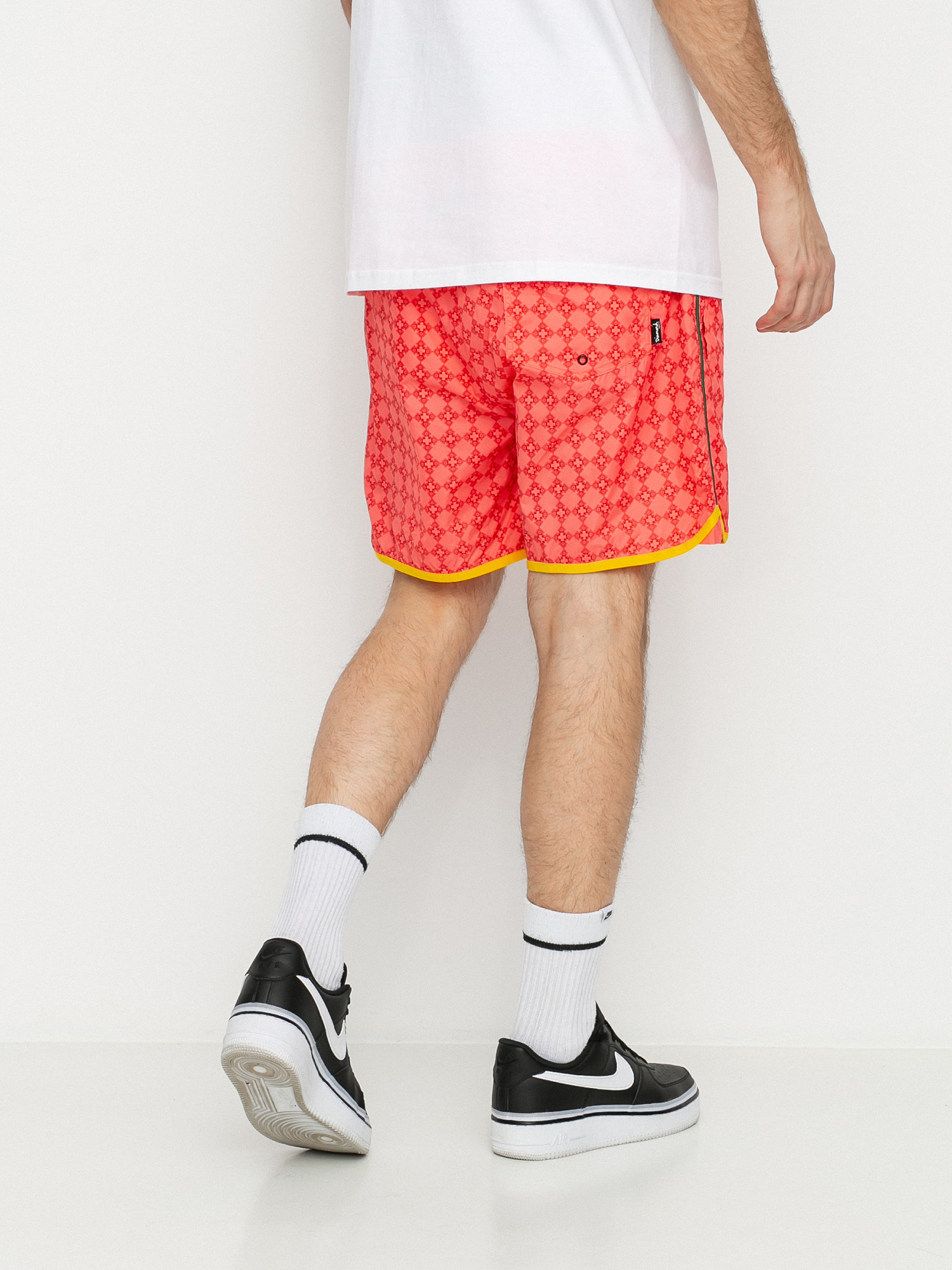 Szorty Diamond Supply Co. Checkered Cross (coral)