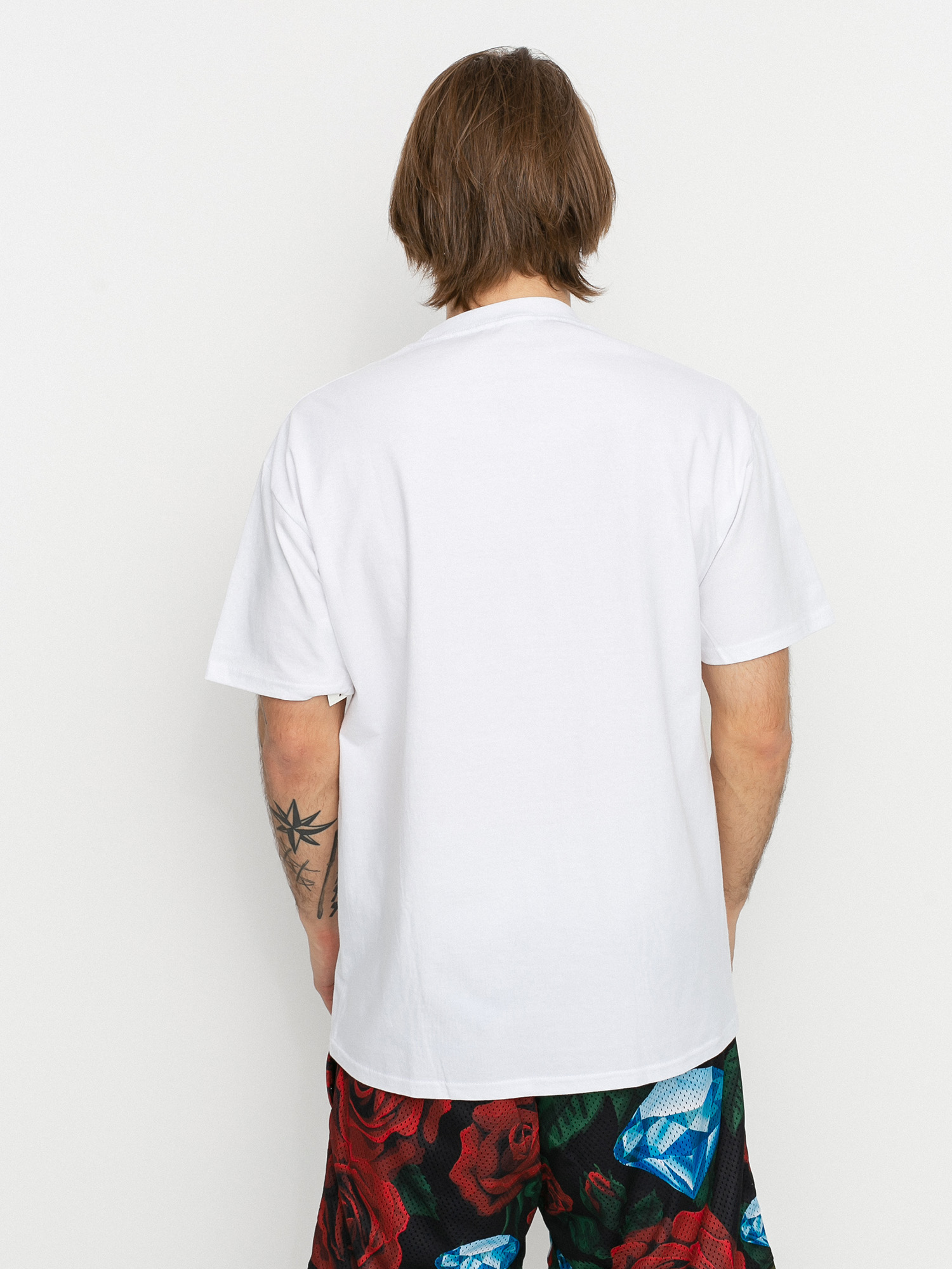 T-shirt Diamond Supply Co. Roses Box Logo (white)