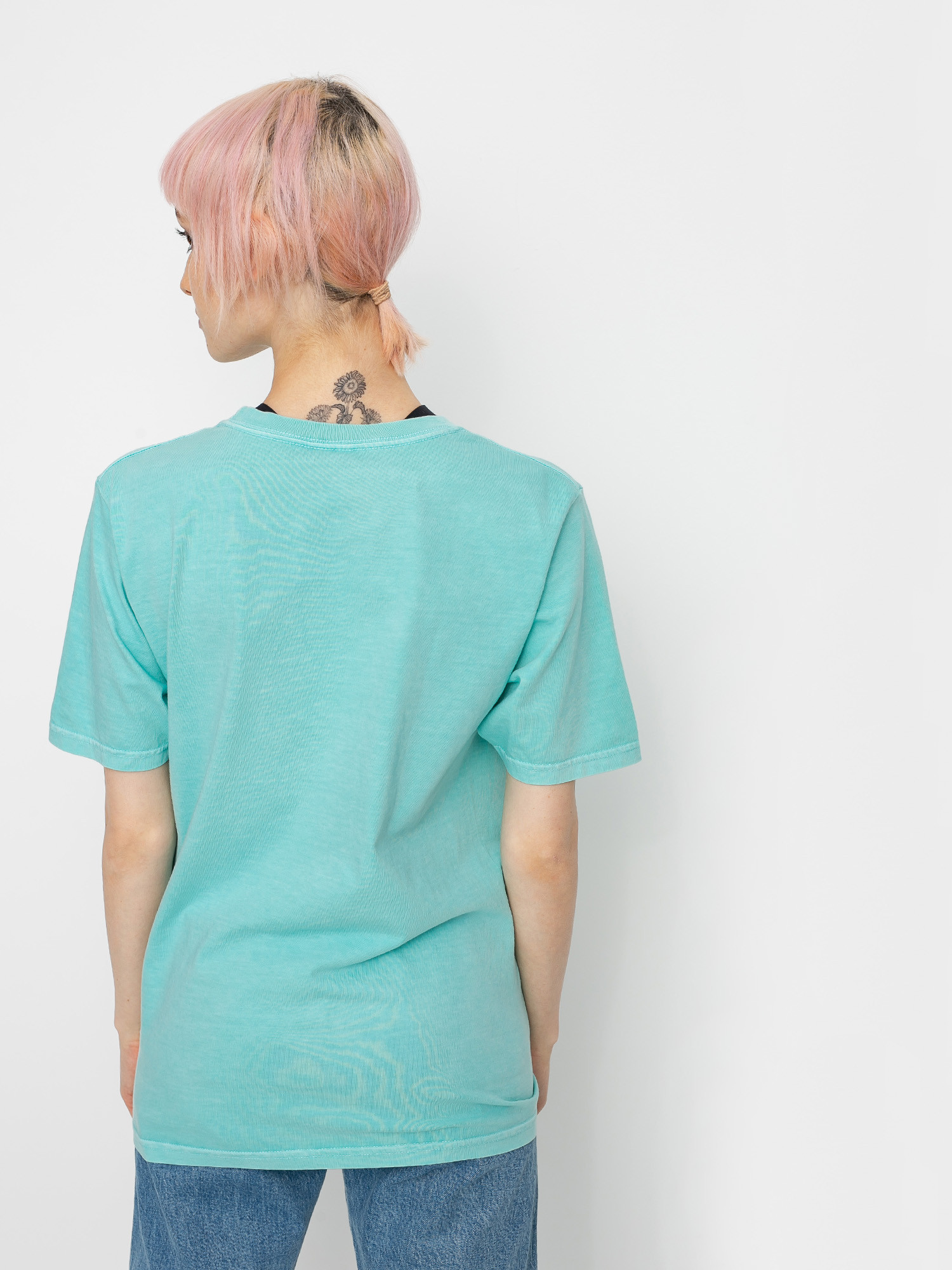 T-shirt Stussy Stussy Designs Pig. Dyed Wmn (aqua)