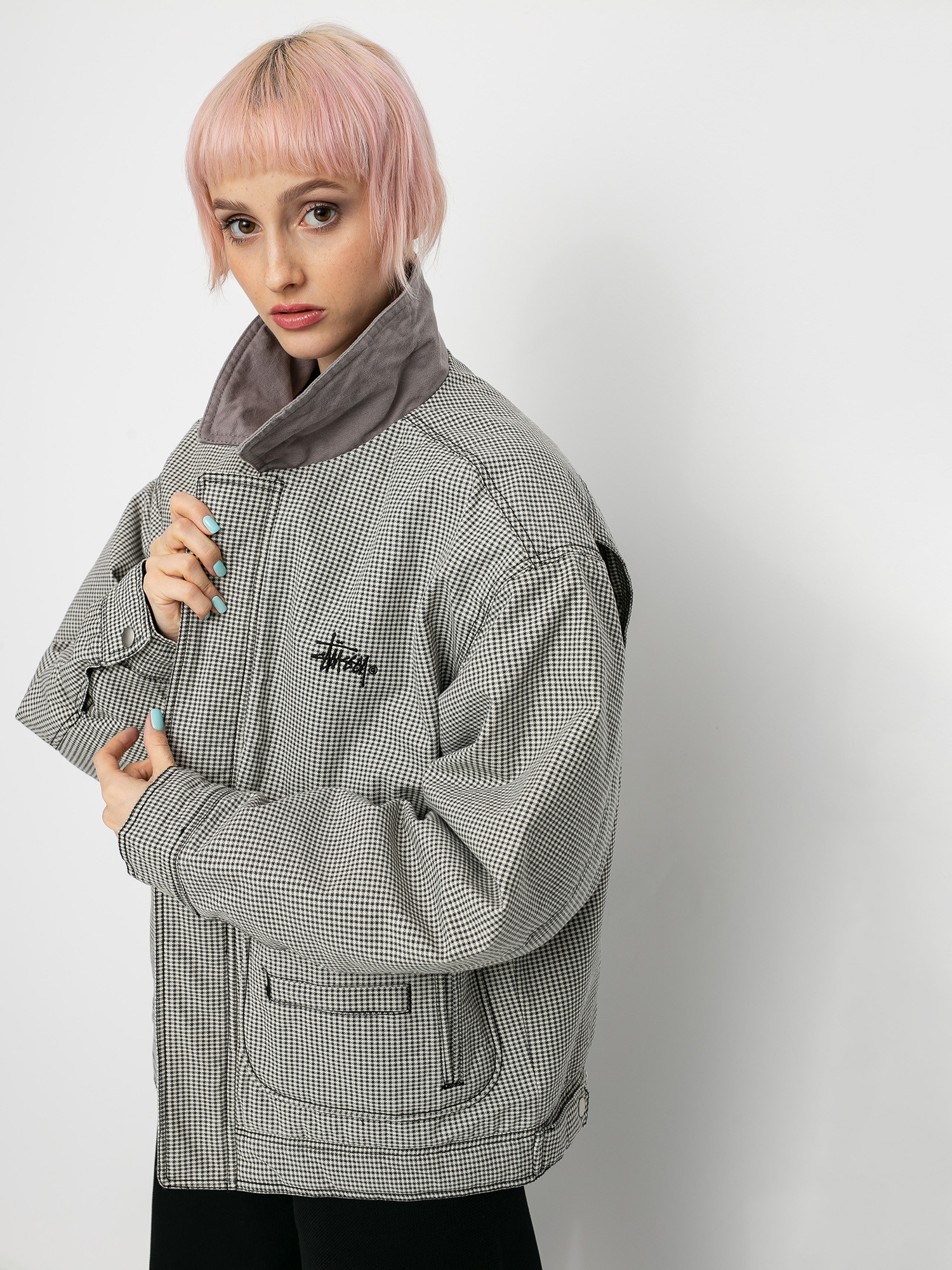 Kurtka Stussy Drizzler Plaid Bomber Wmn (multi)