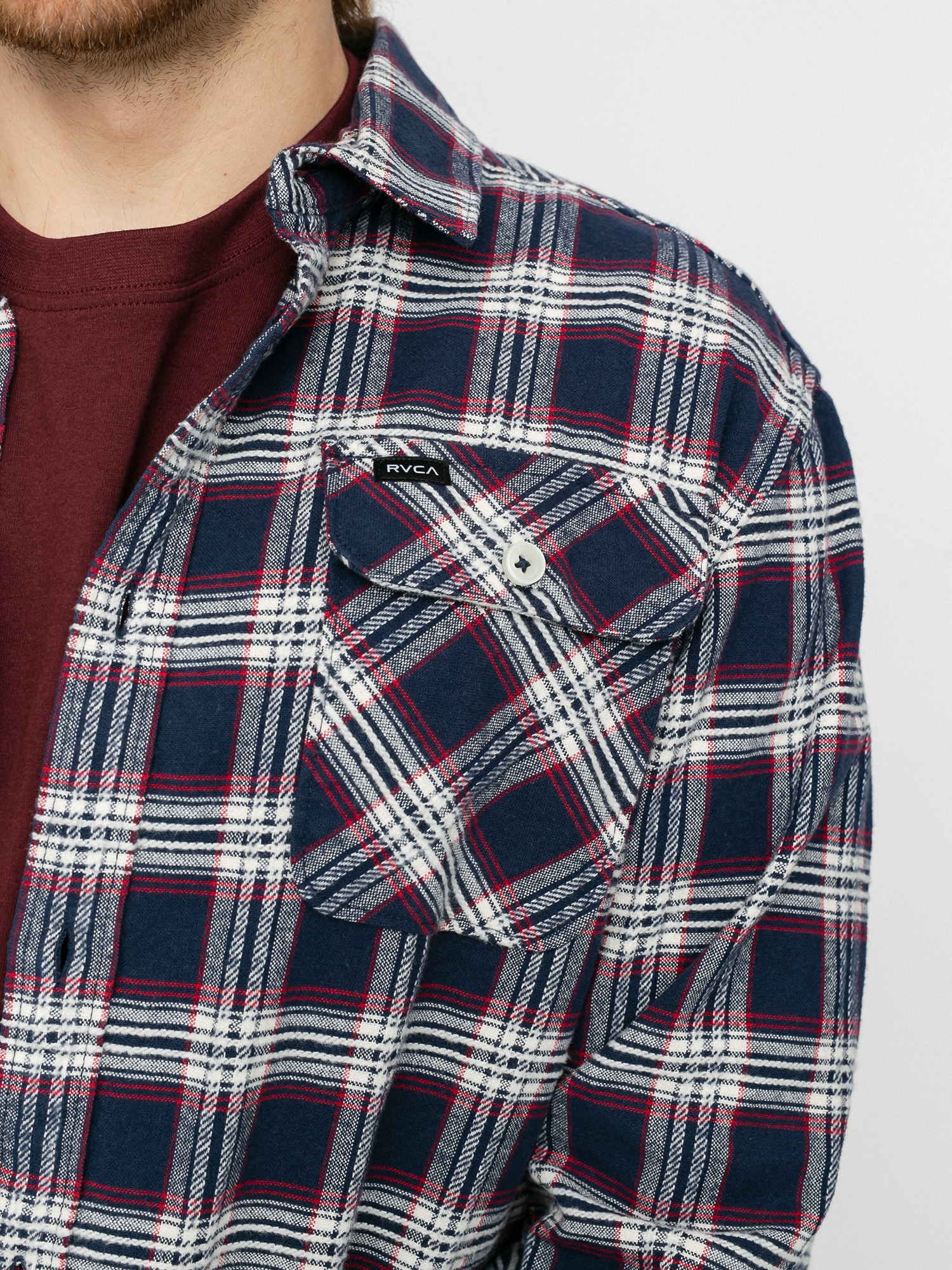 Koszula RVCA Thatll Work Flannel Ls (moody blue)