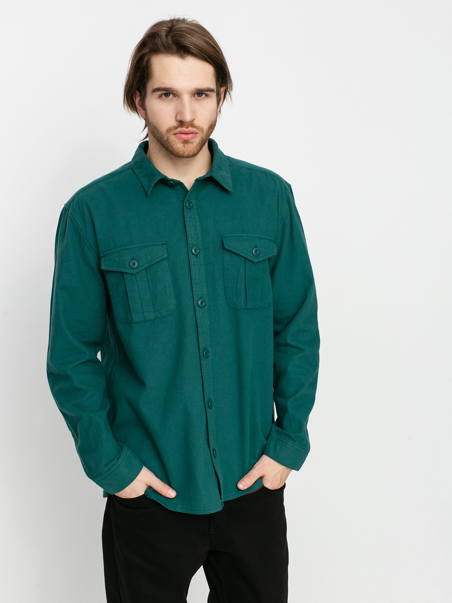 Koszula RVCA X Baker Skateboards Ls (alpine)