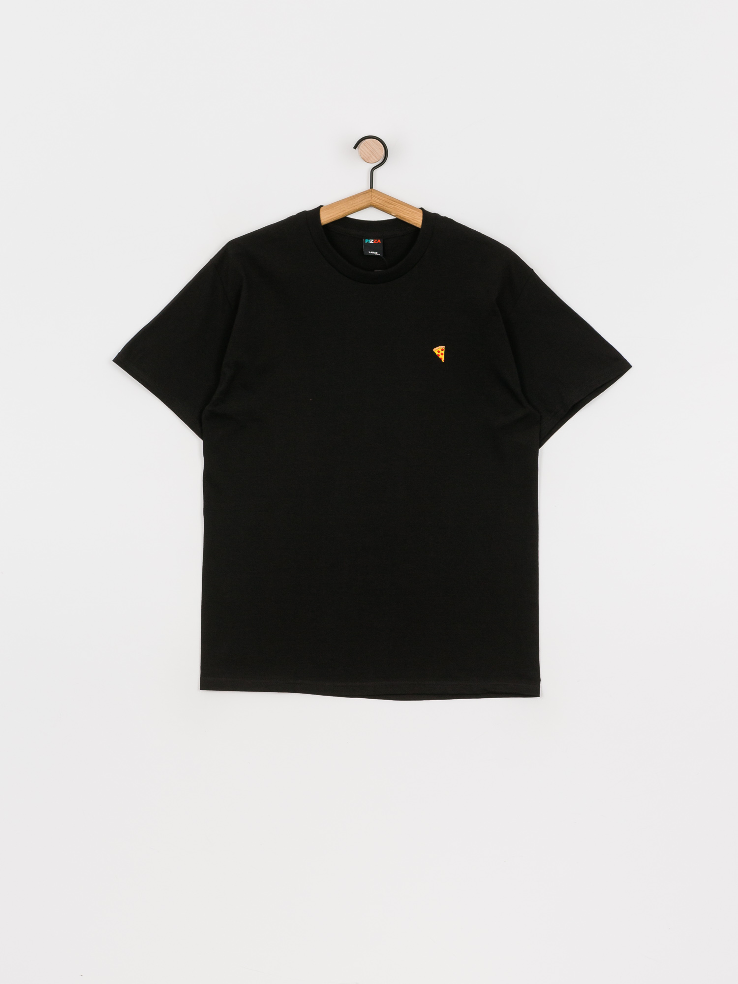 T-shirt Pizza Skateboards Emoji (black)