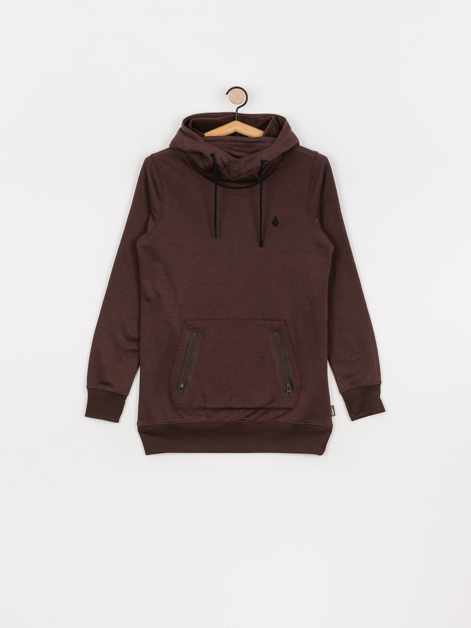 Damska Bluza aktywna Volcom Polartec Ridin HD (black red)