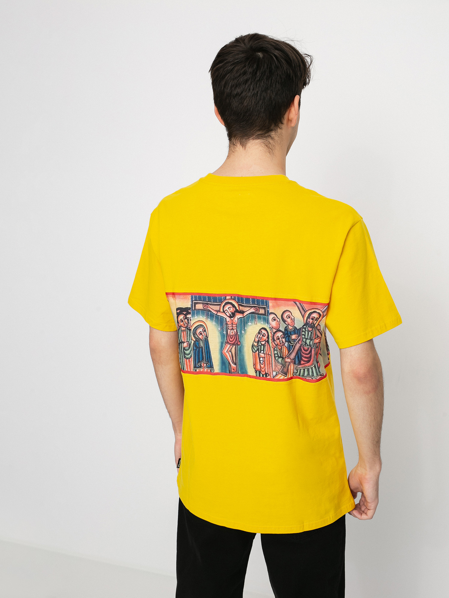 T-shirt Diamond Supply Co. Icons Panel (yellow)