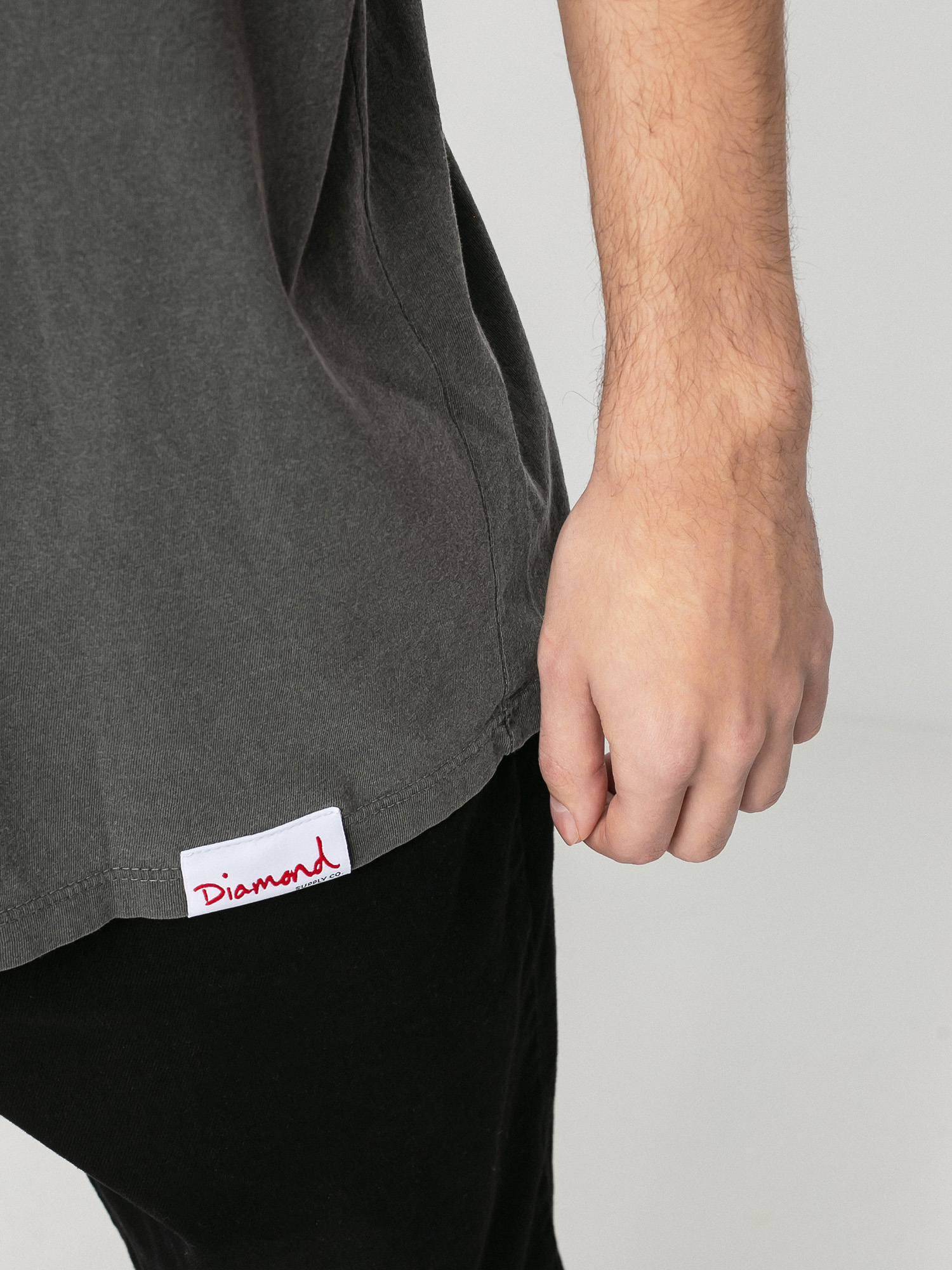 T-shirt Diamond Supply Co. Og Script Overdyed Puff Print (black)