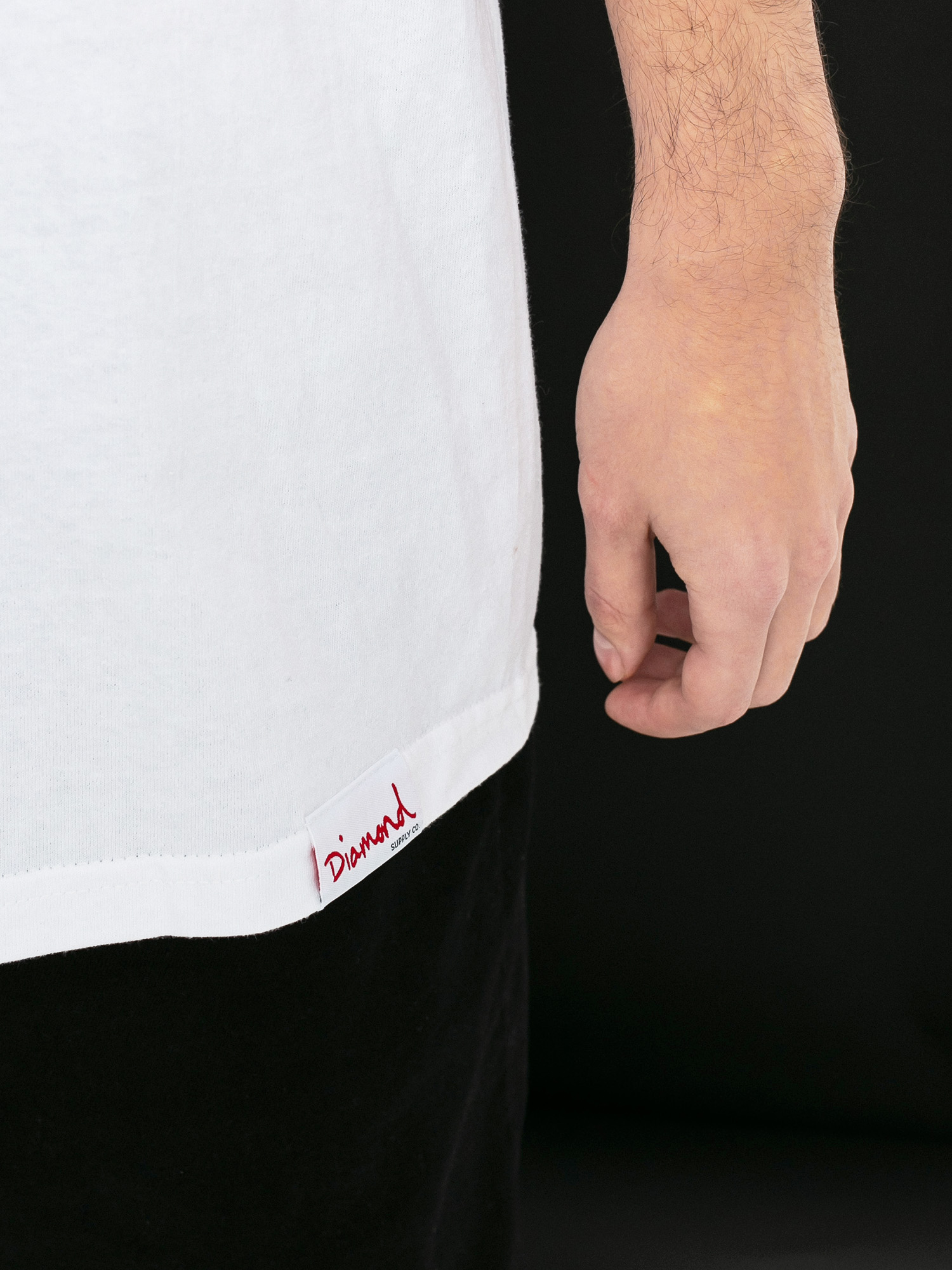 T-shirt Diamond Supply Co. Red Rose (white)