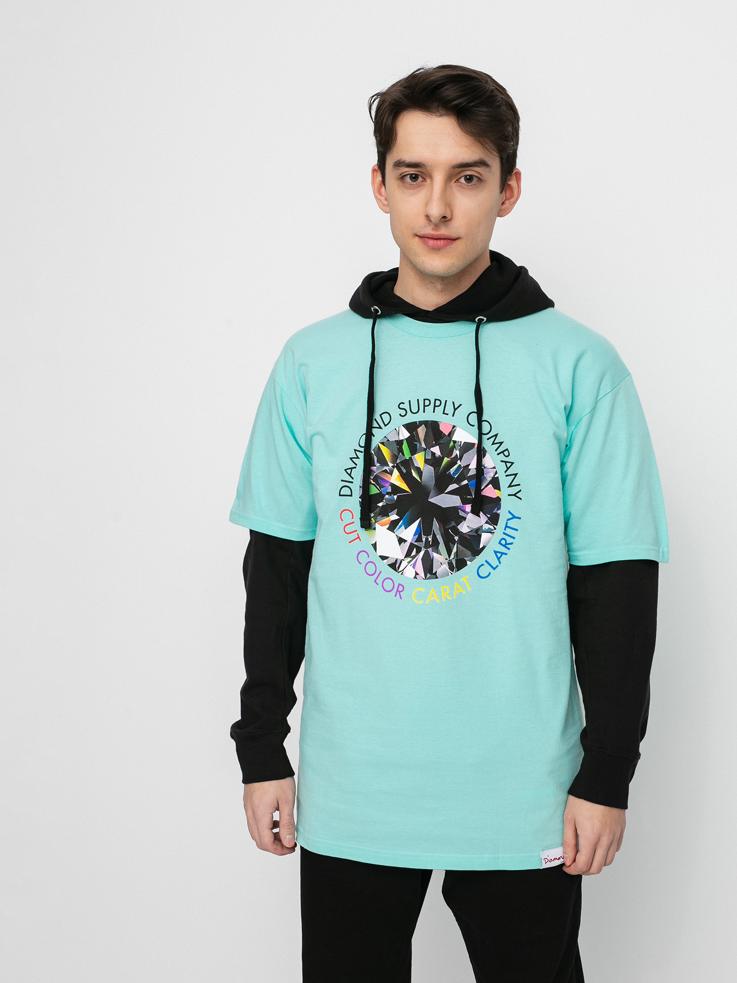 T-shirt Diamond Supply Co. Clarity (diamond blue)