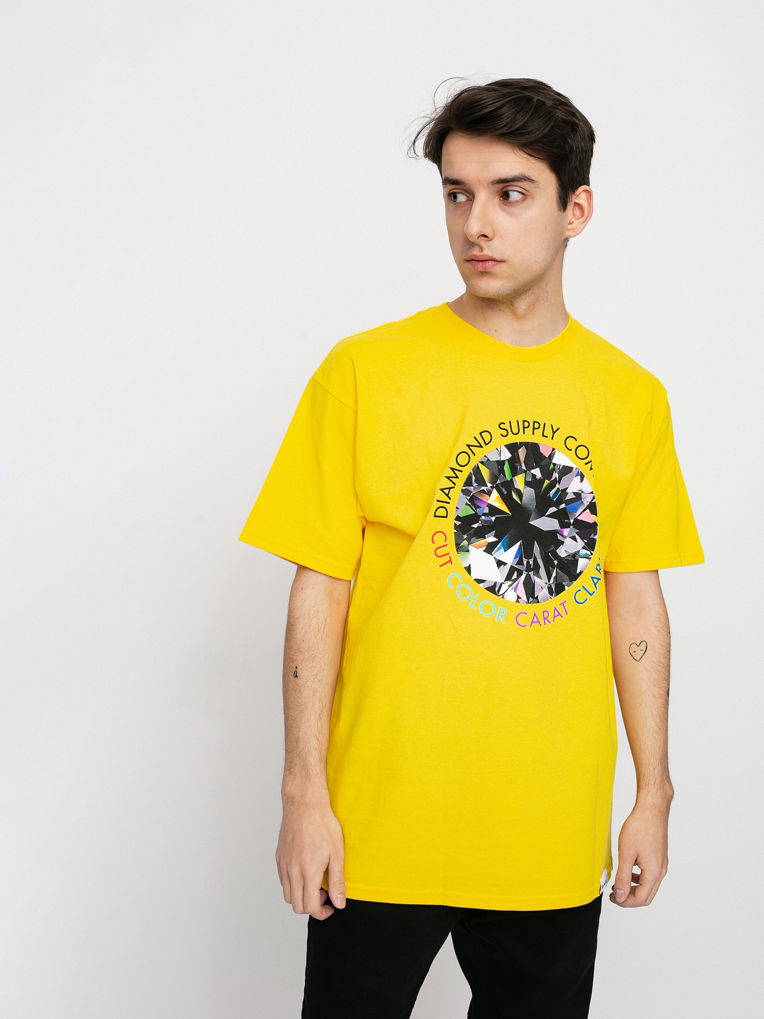 T-shirt Diamond Supply Co. Clarity (yellow)