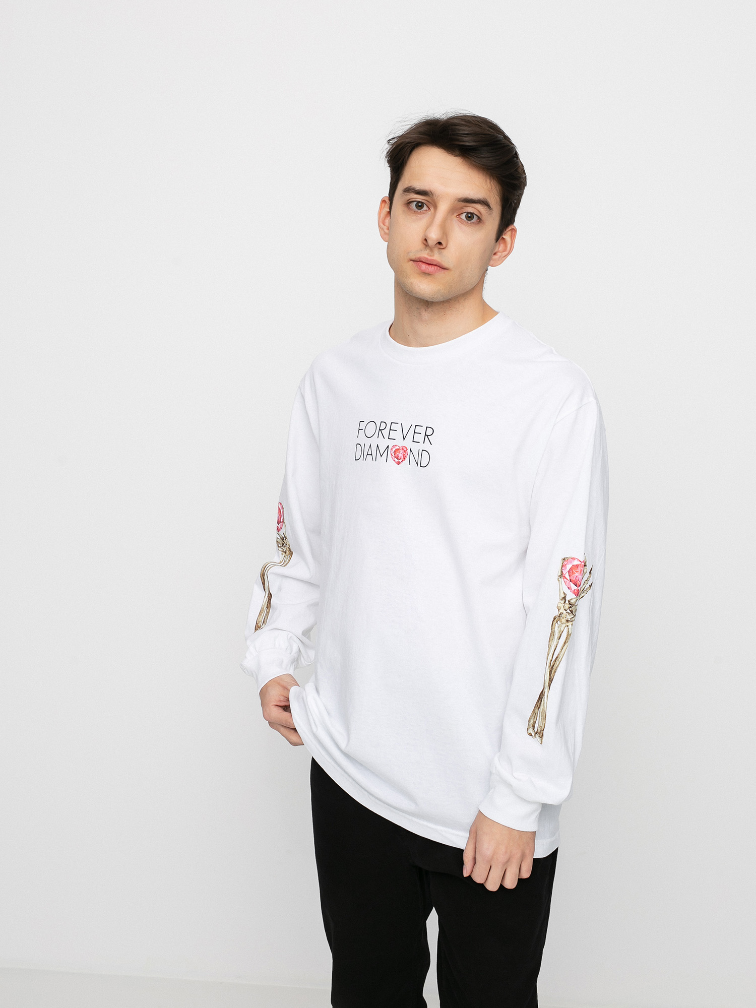 Longsleeve Diamond Supply Co. Heart Of (white)