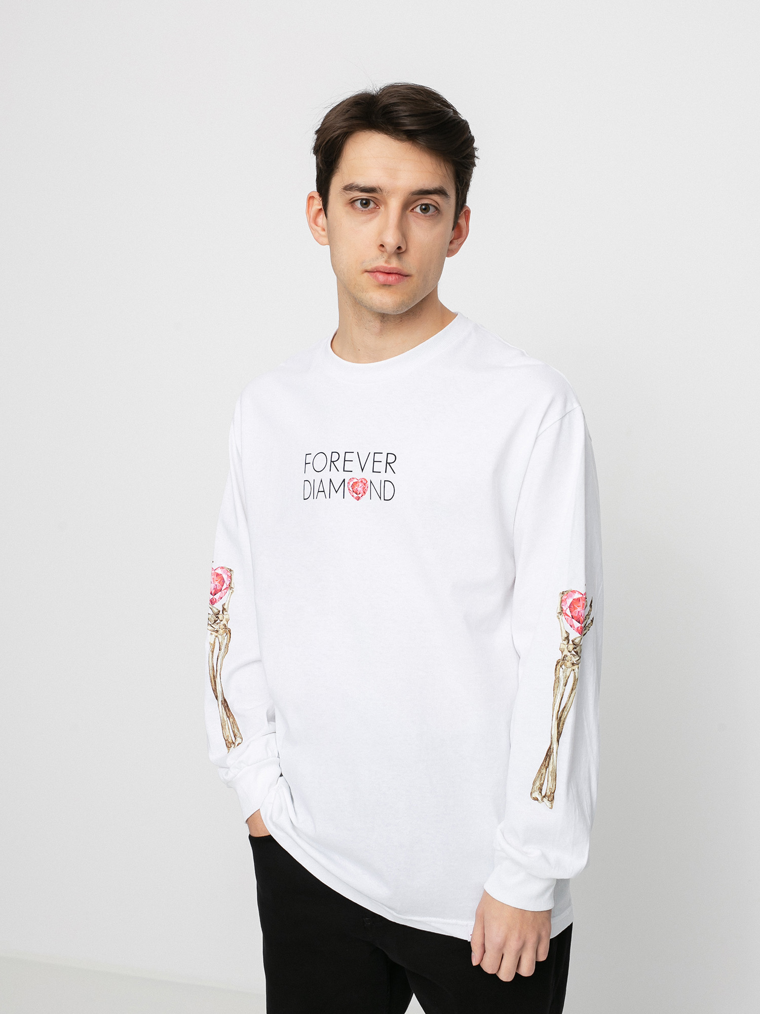Longsleeve Diamond Supply Co. Heart Of (white)