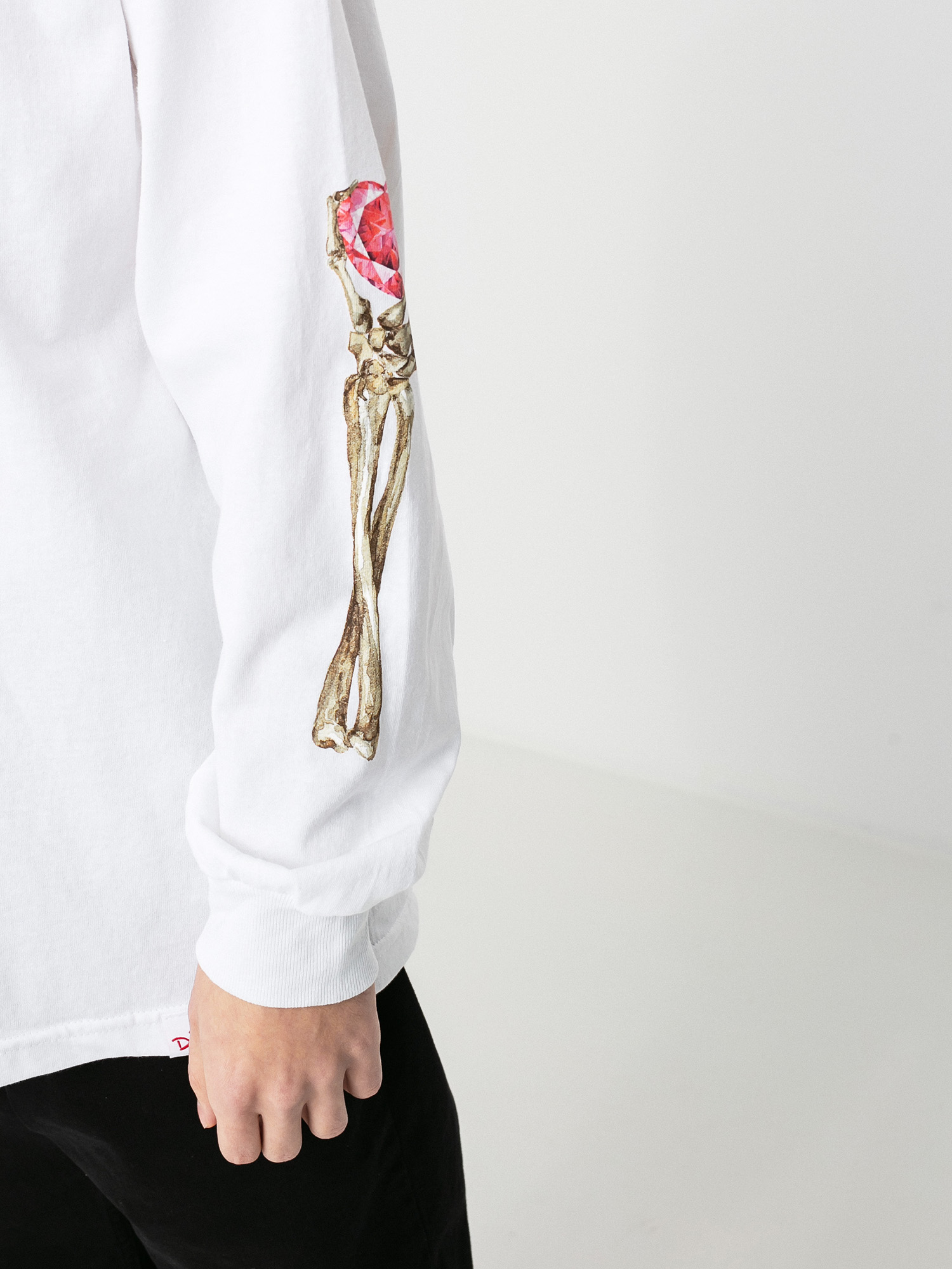 Longsleeve Diamond Supply Co. Heart Of (white)
