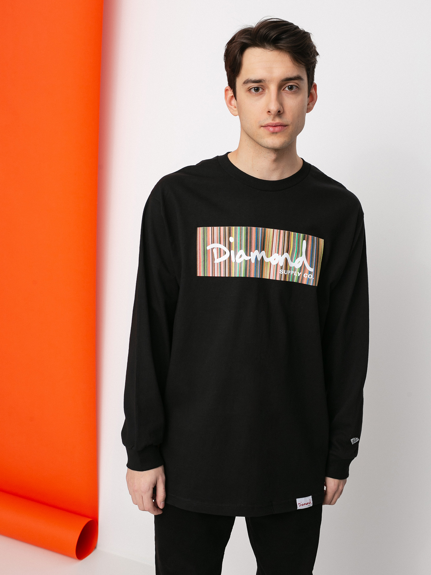 Longsleeve Diamond Supply Co. Color Ply Box (black)