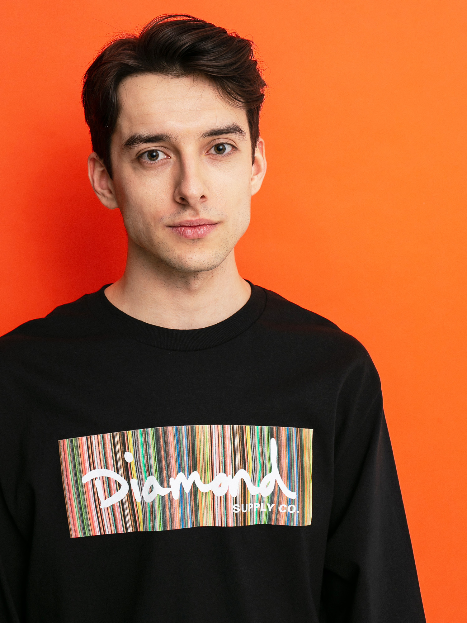 Longsleeve Diamond Supply Co. Color Ply Box (black)