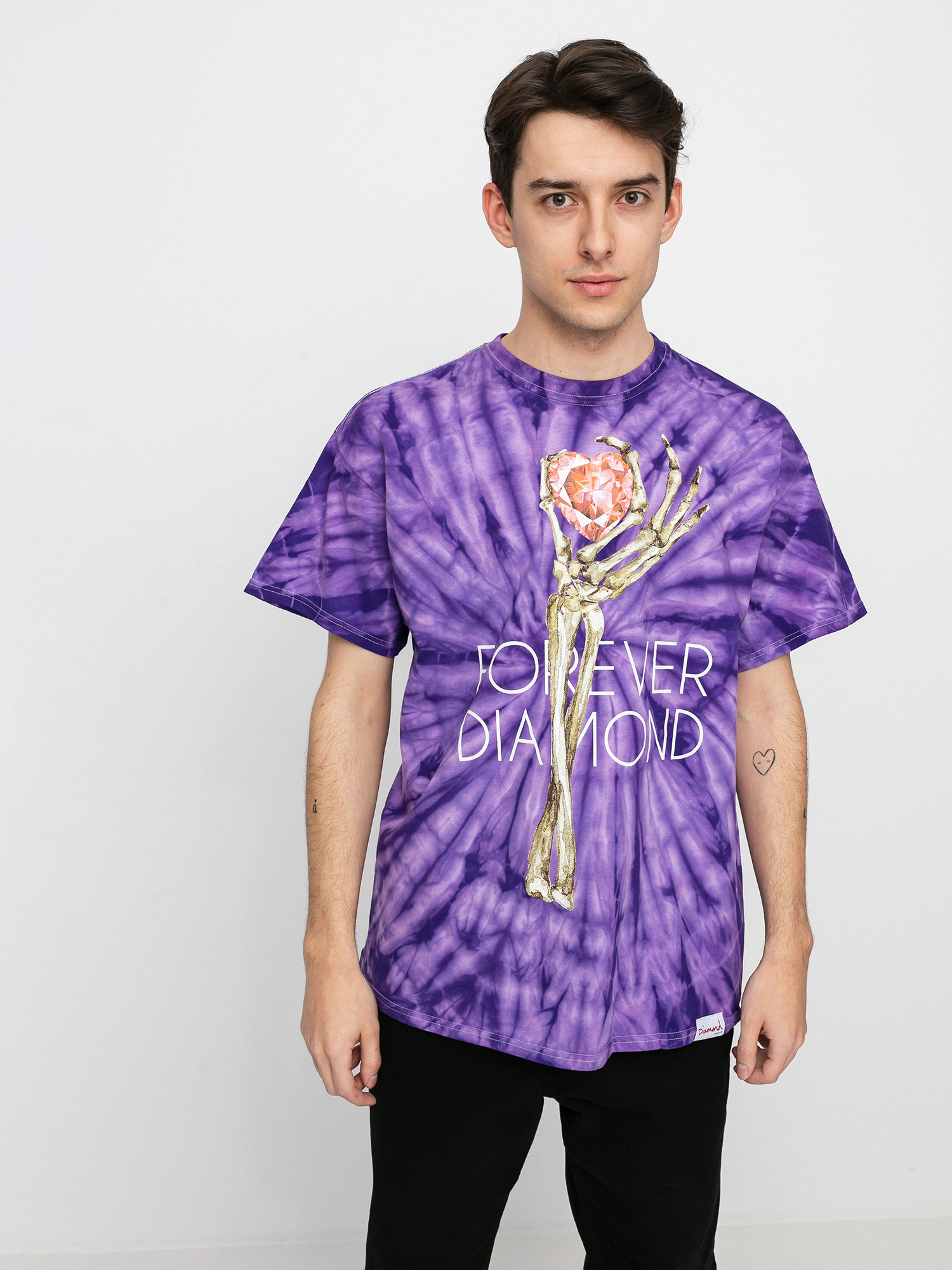 T-shirt Diamond Supply Co. Heart Of Tee Spider (purple)