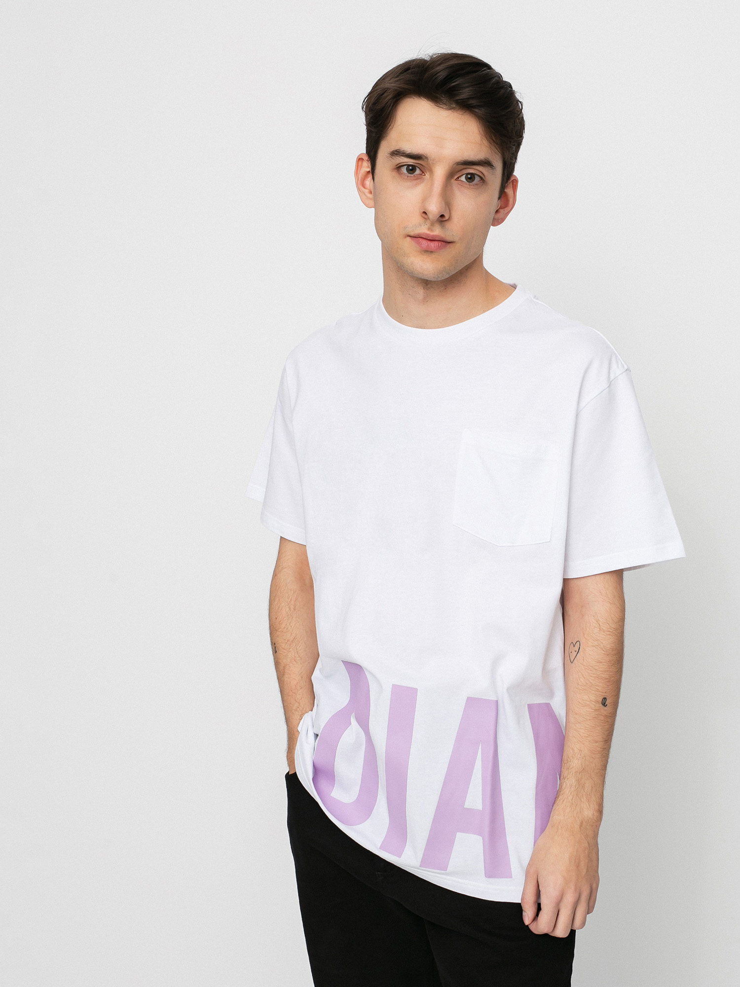 T-shirt Diamond Supply Co. Emerald Pocket (white)