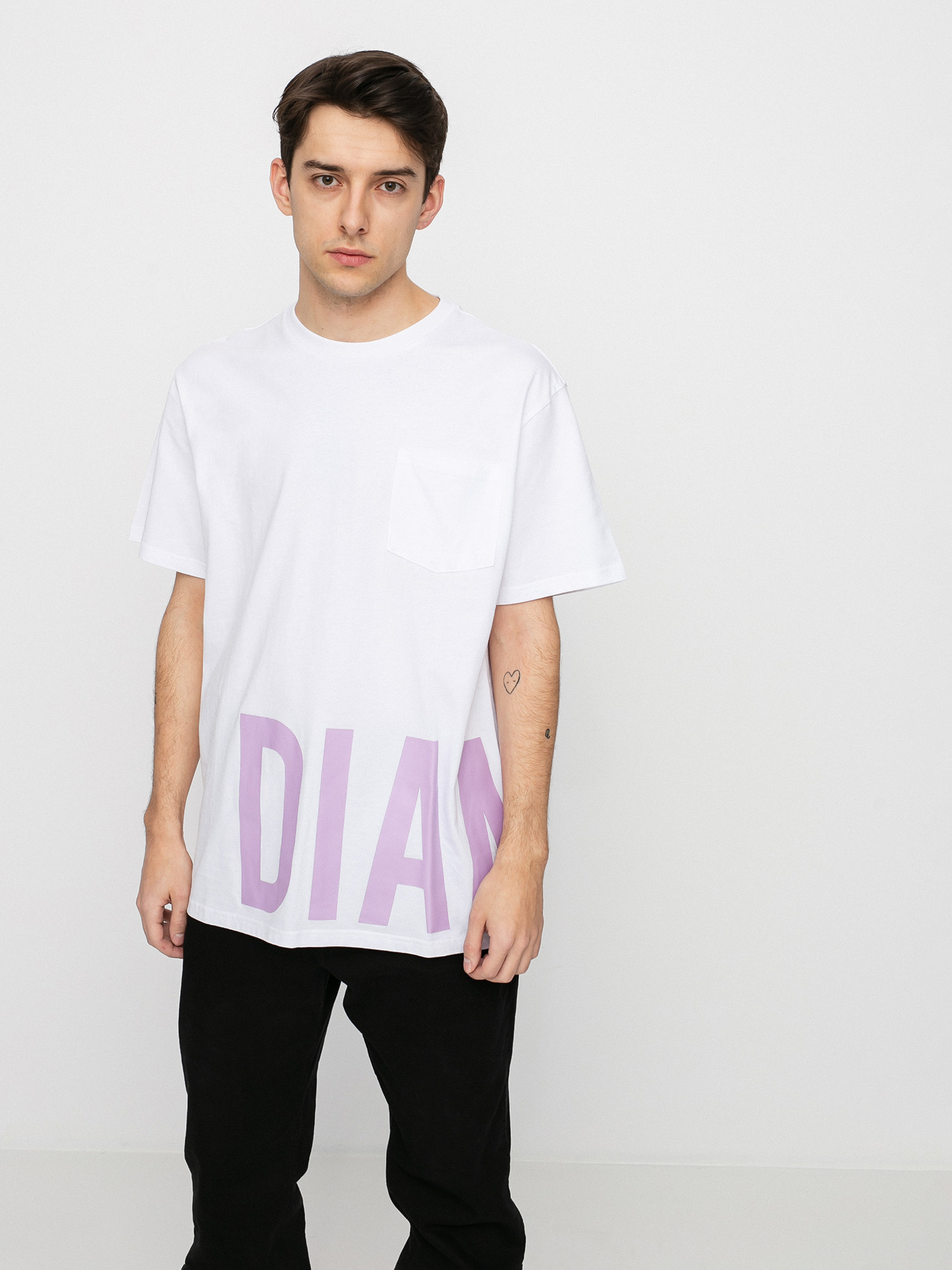 T-shirt Diamond Supply Co. Emerald Pocket (white)