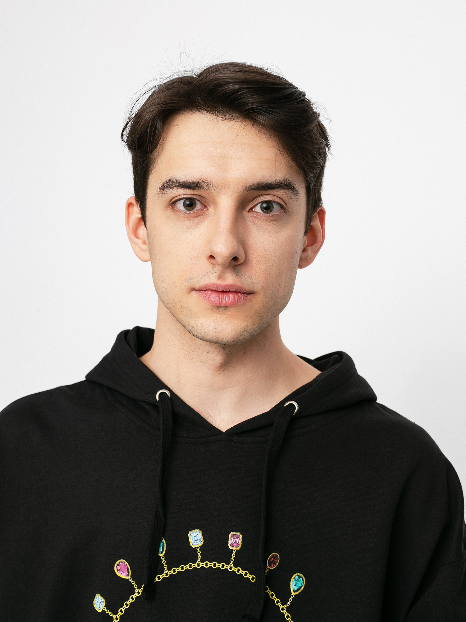 Bluza z kapturem Diamond Supply Co. Diamond Chain HD (black)