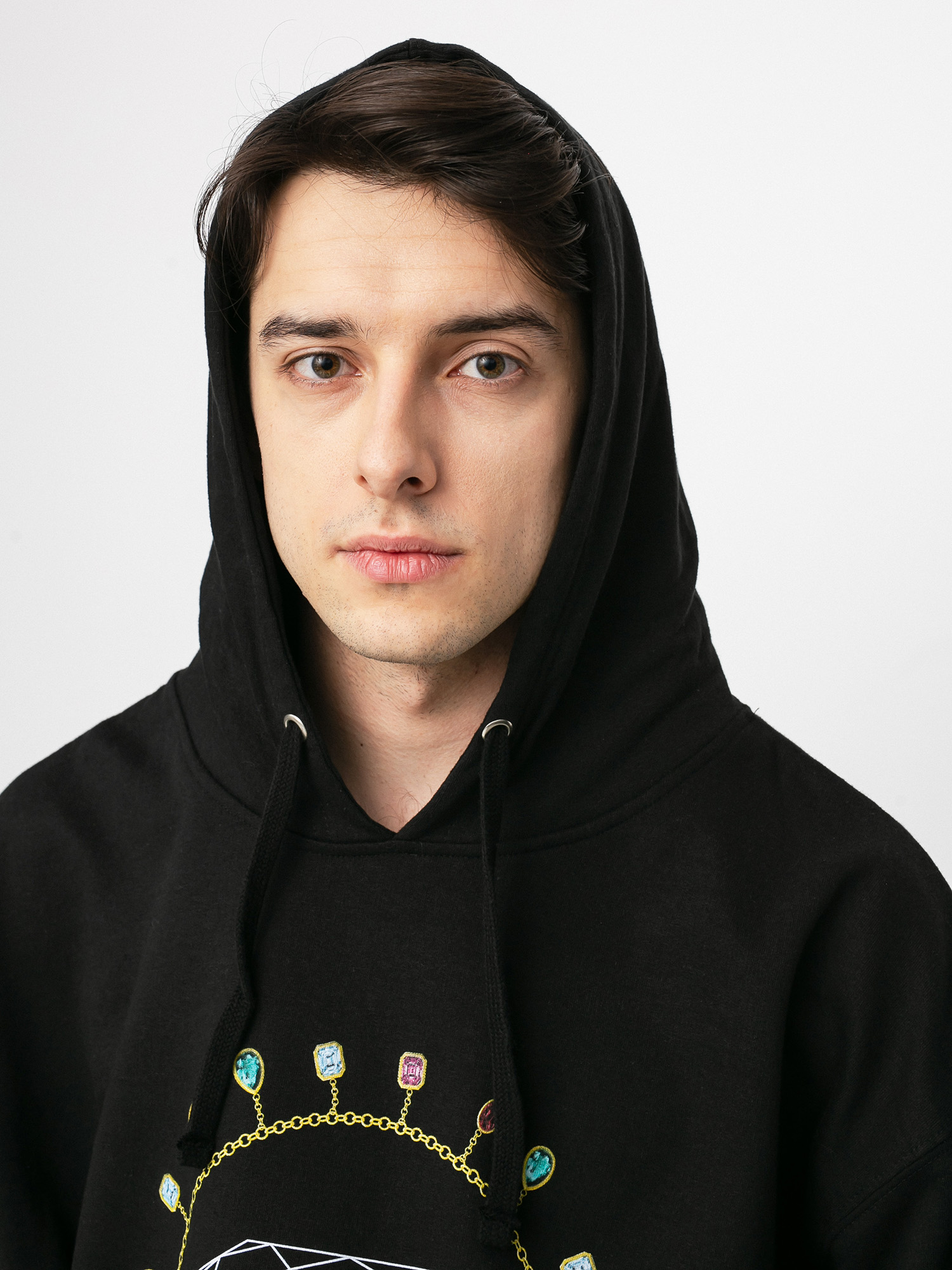Bluza z kapturem Diamond Supply Co. Diamond Chain HD (black)
