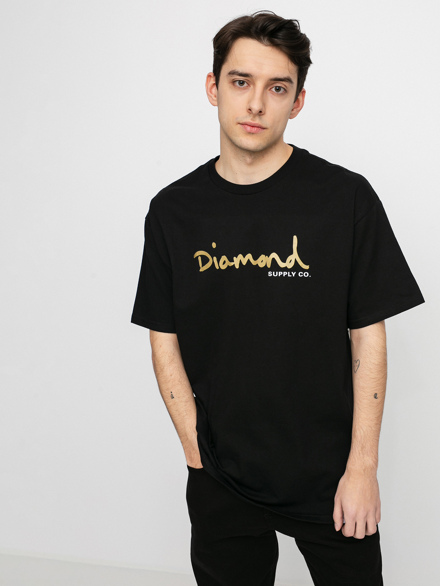 T-shirt Diamond Supply Co. Og Script (black)