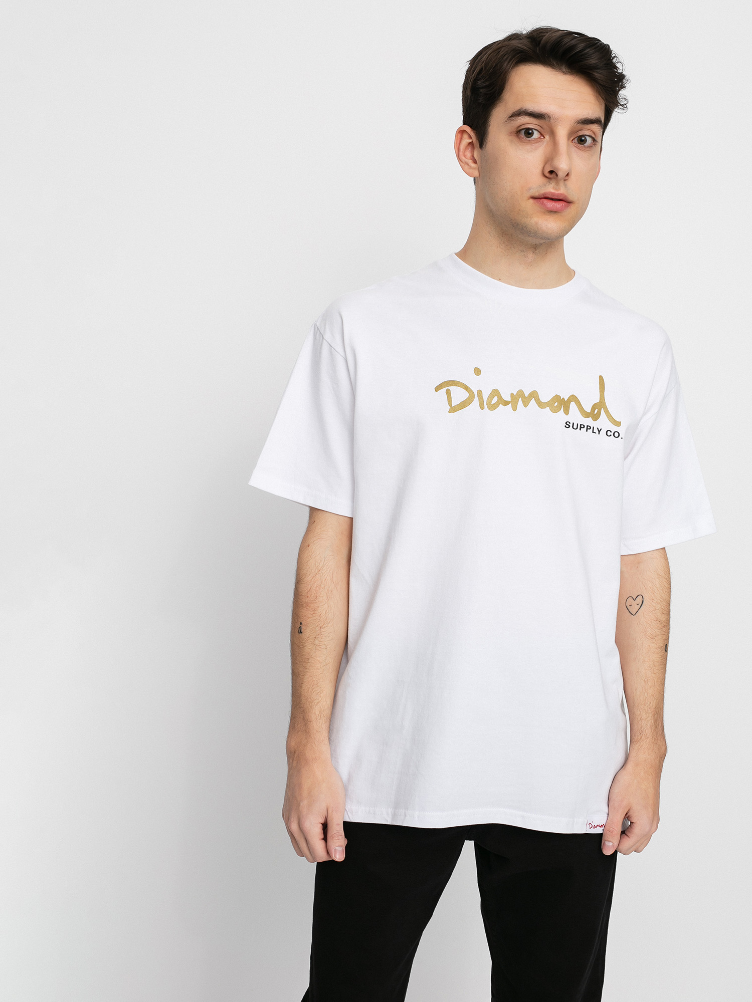 T-shirt Diamond Supply Co. Og Script (white)