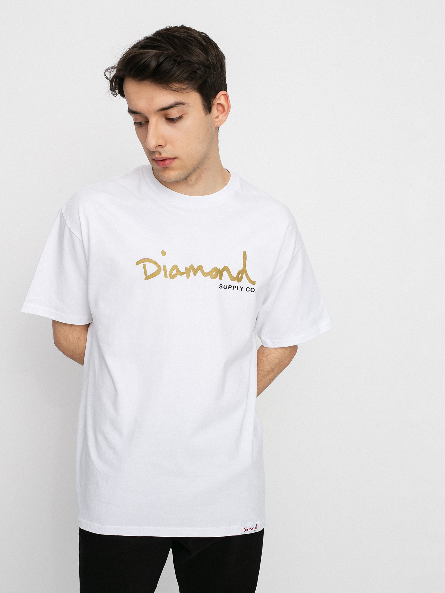 T-shirt Diamond Supply Co. Og Script (white)