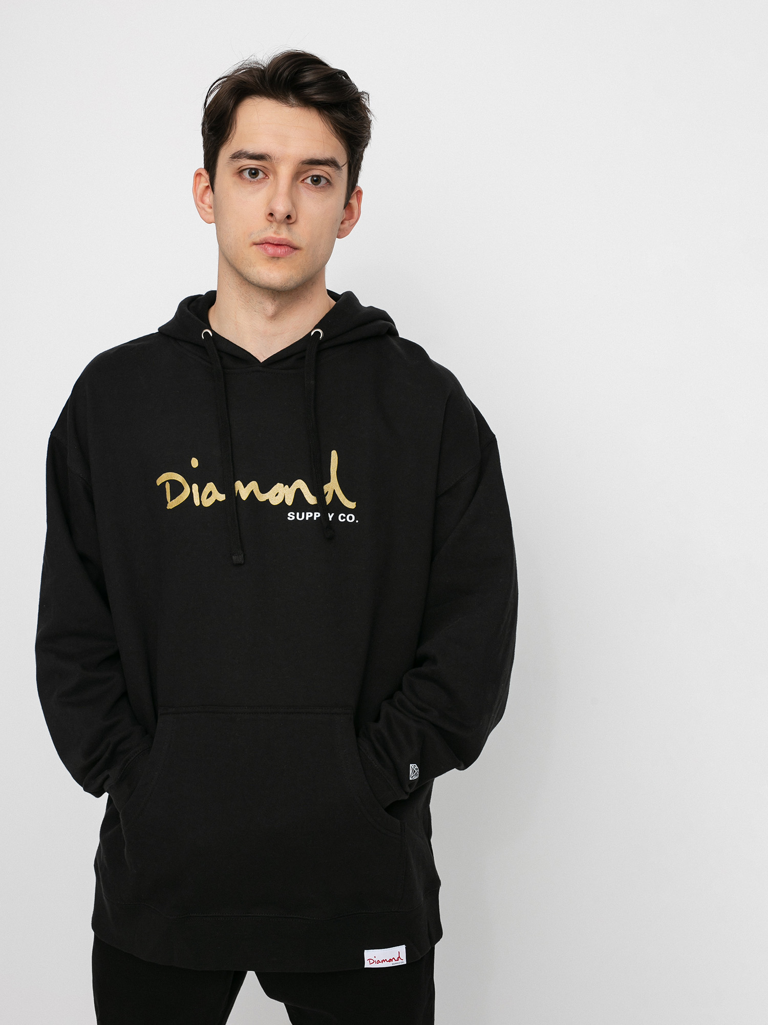 Bluza z kapturem Diamond Supply Co. Og Script HD (black)