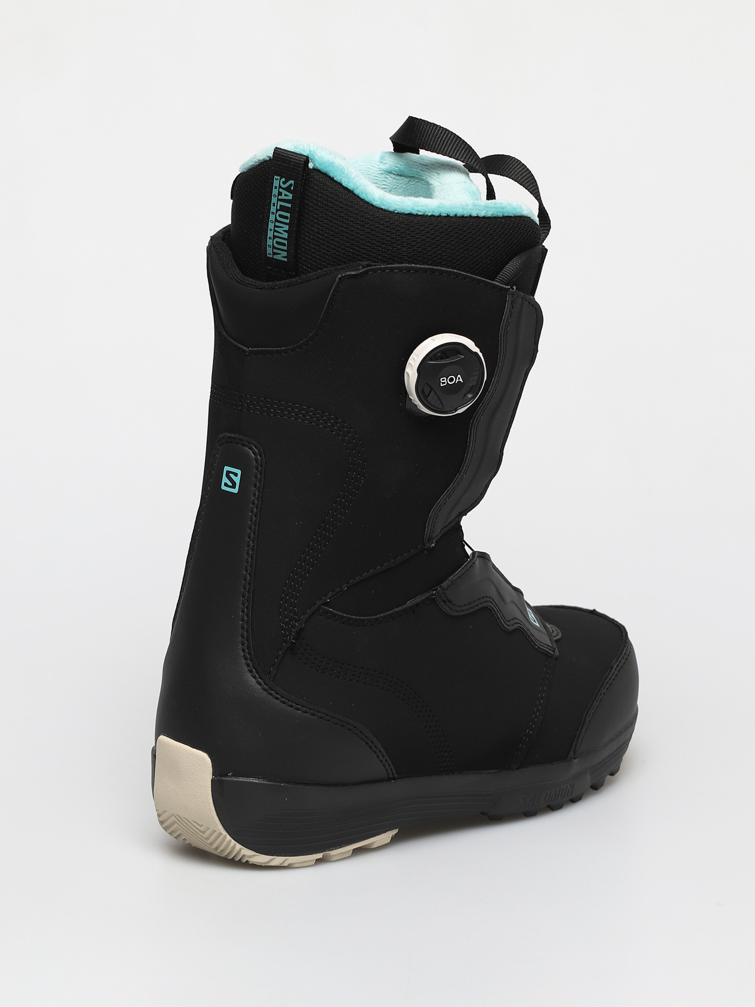 Damskie Buty snowboardowe Salomon Ivy Boa Sj Boa (black bk/bk/meadowbr)