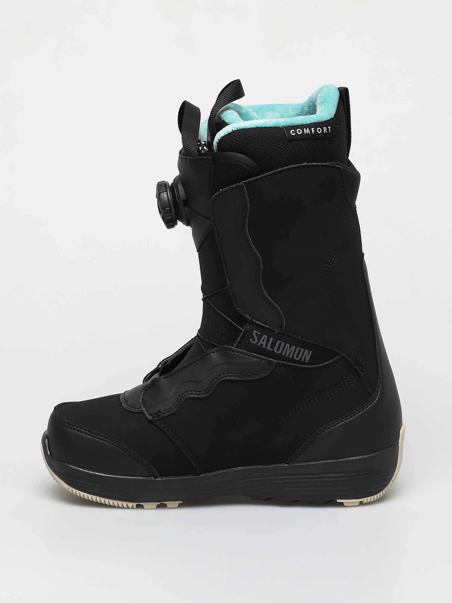 Damskie Buty snowboardowe Salomon Ivy Boa Sj Boa (black bk/bk/meadowbr)