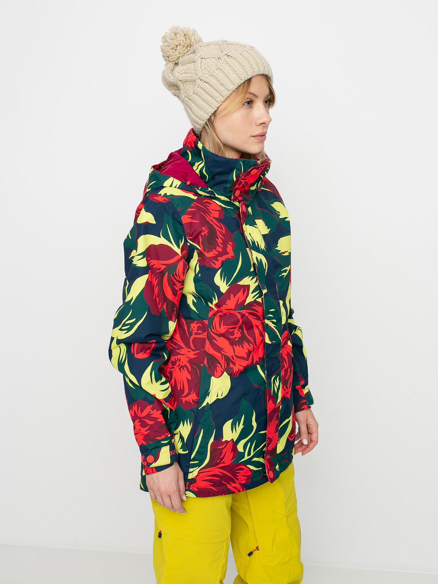 Damska Kurtka snowboardowa Burton Jet Set (hibiscus pink oversized floral)
