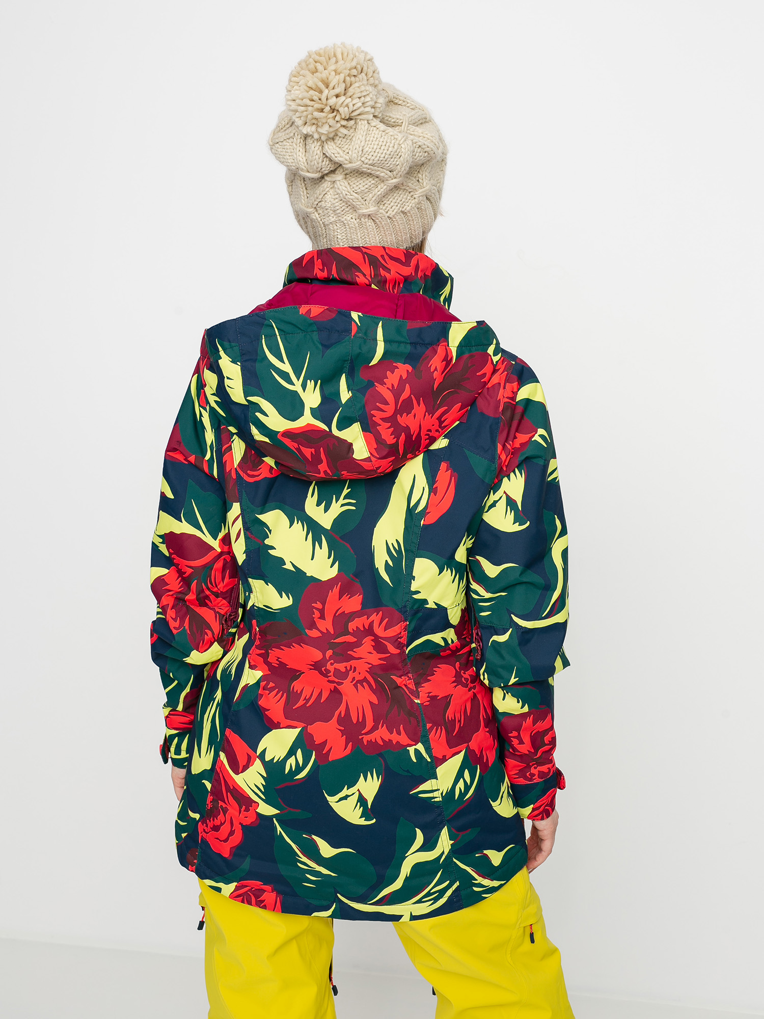 Damska Kurtka snowboardowa Burton Jet Set (hibiscus pink oversized floral)