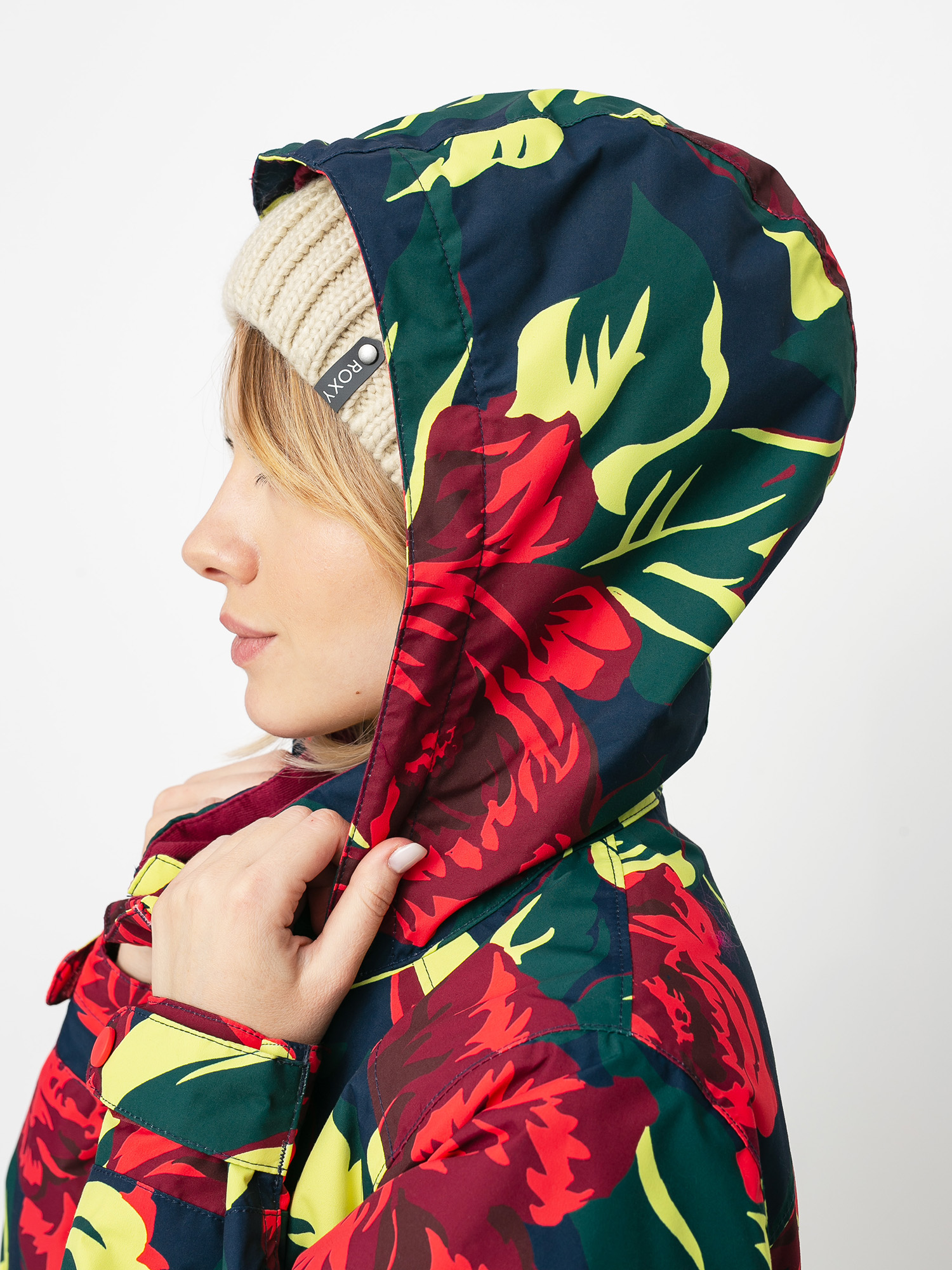 Damska Kurtka snowboardowa Burton Jet Set (hibiscus pink oversized floral)