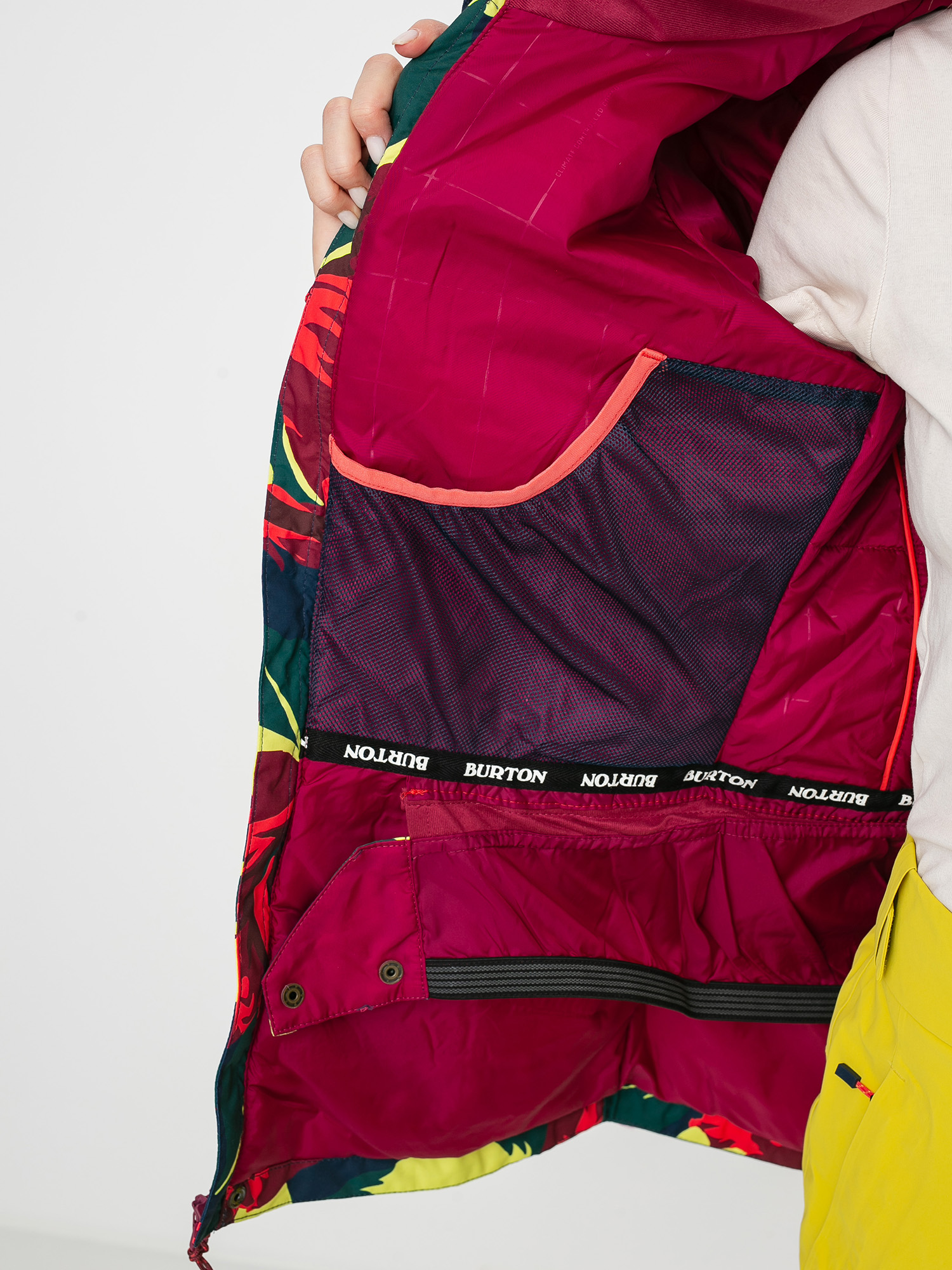 Damska Kurtka snowboardowa Burton Jet Set (hibiscus pink oversized floral)