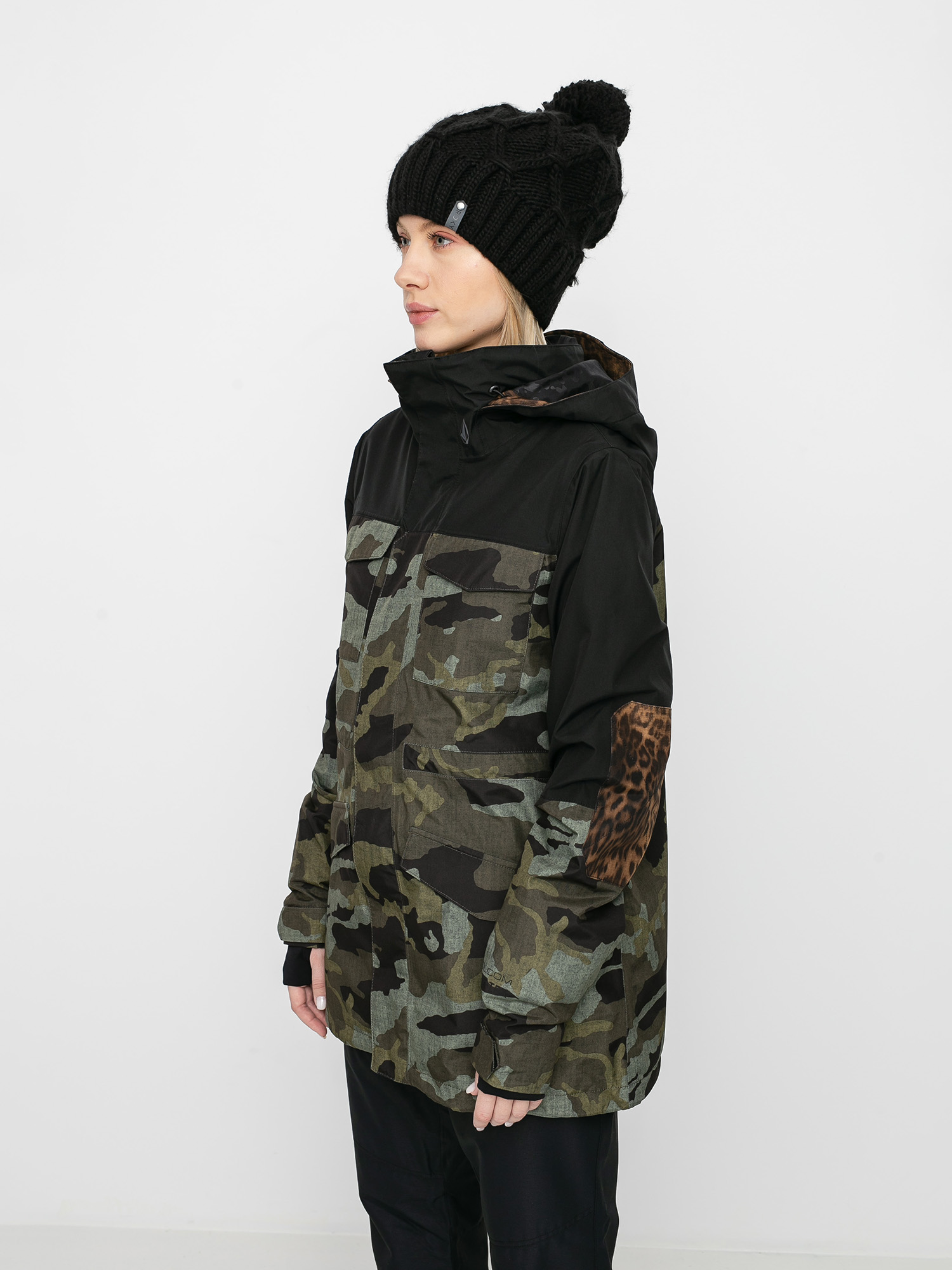Damska Kurtka snowboardowa Volcom Leda Gore Tex (service green)