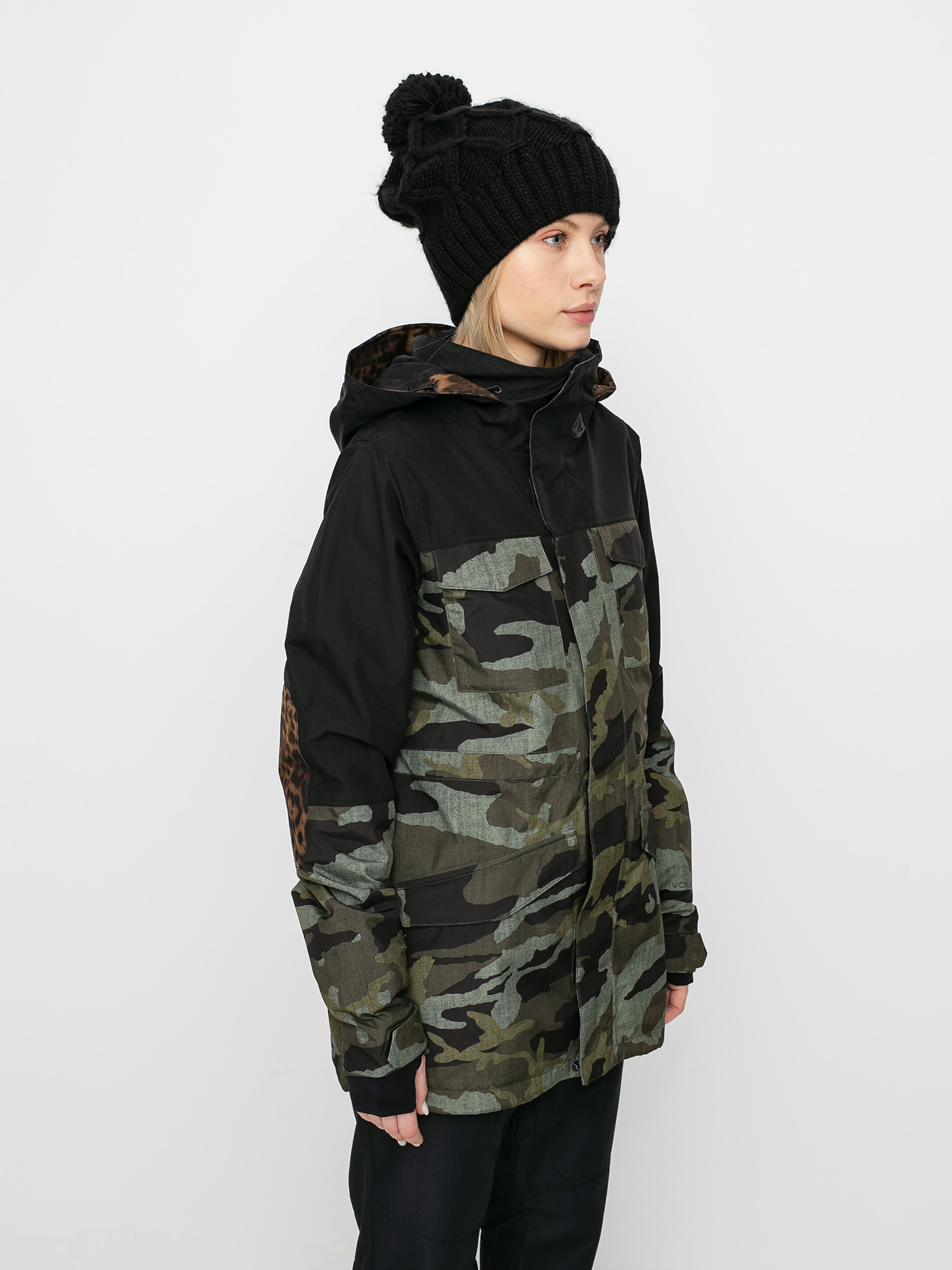 Damska Kurtka snowboardowa Volcom Leda Gore Tex (service green)