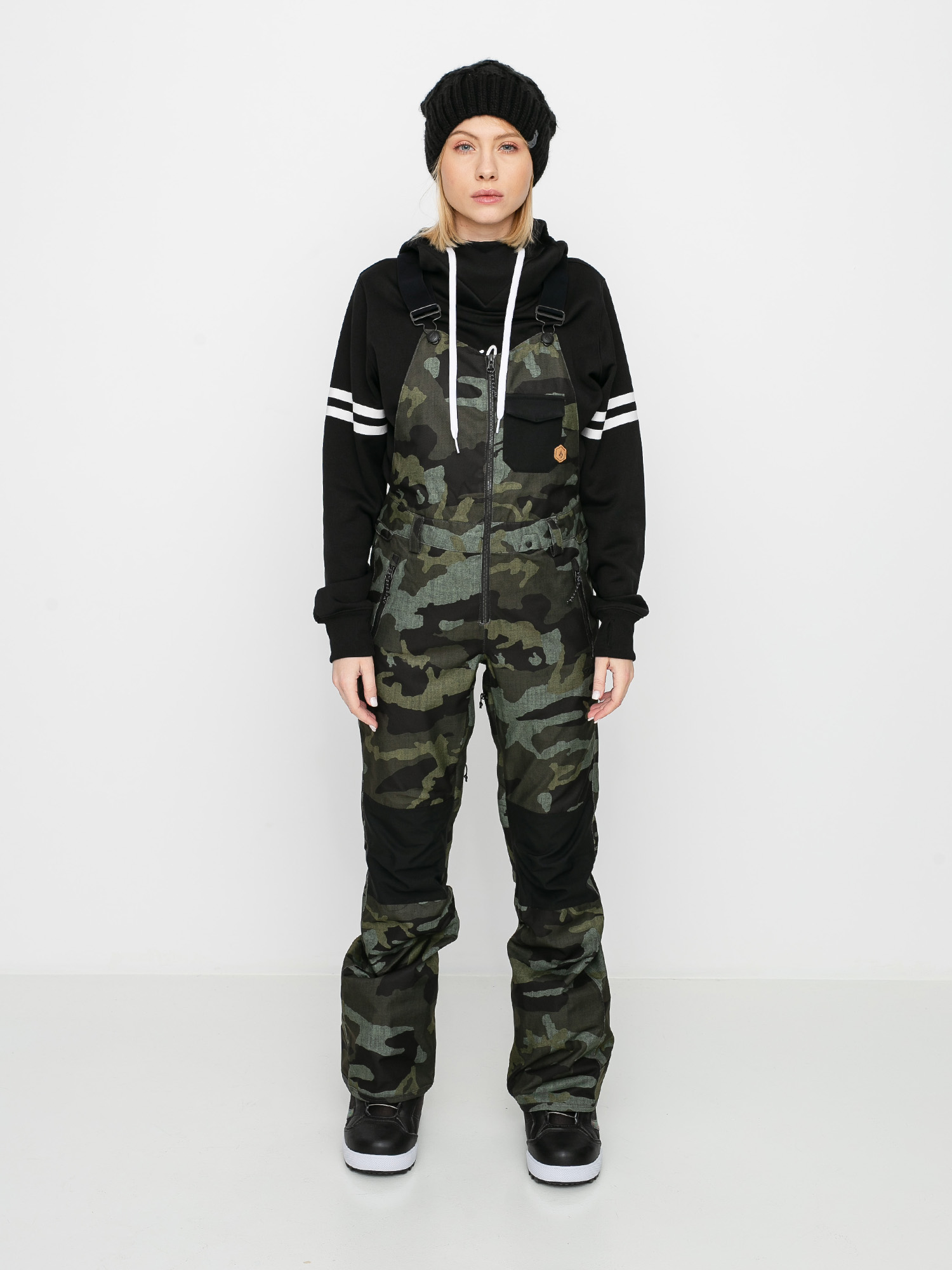 Damskie Spodnie snowboardowe Volcom Swift Bib Overall (service green)