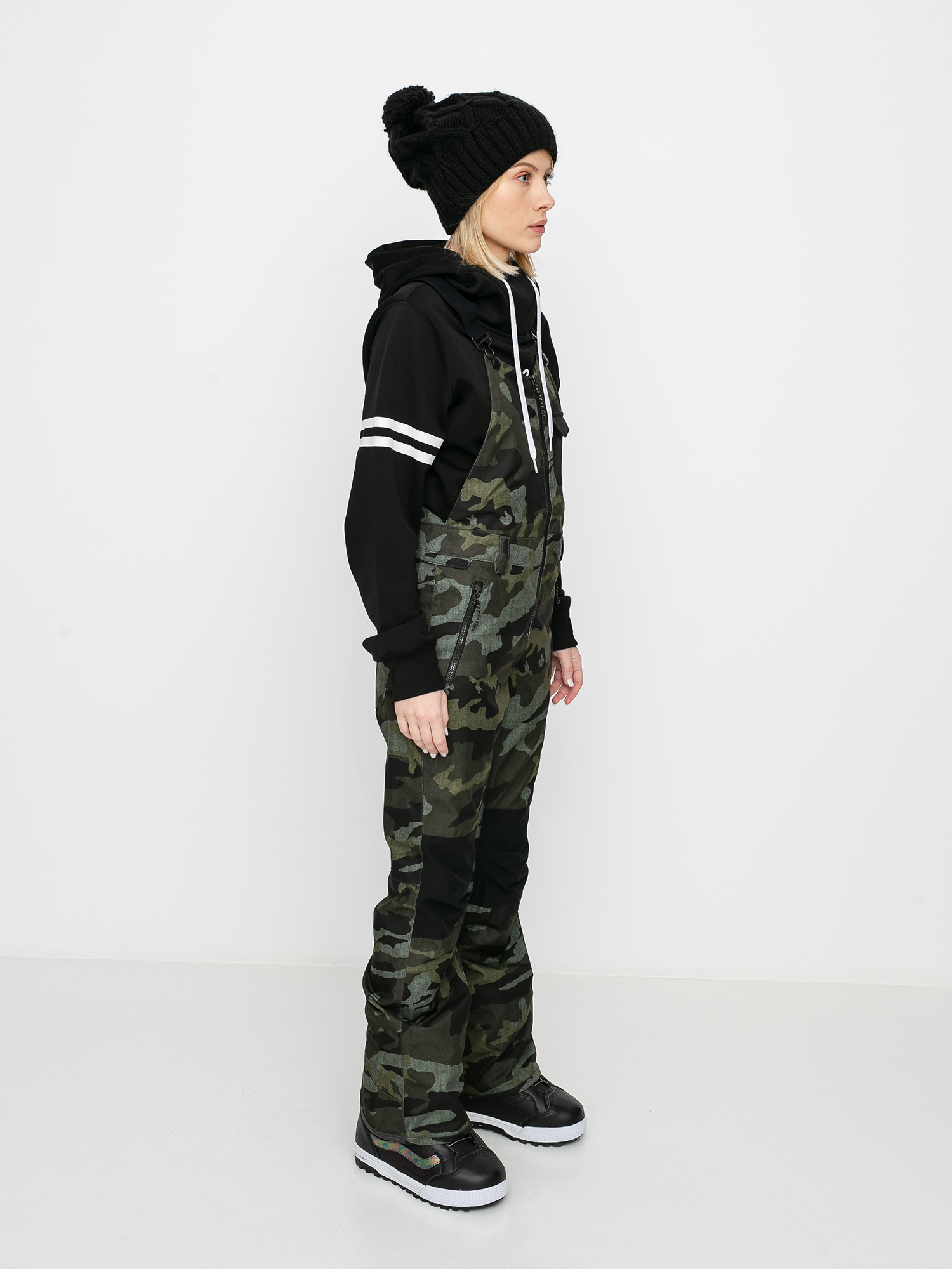 Damskie Spodnie snowboardowe Volcom Swift Bib Overall (service green)